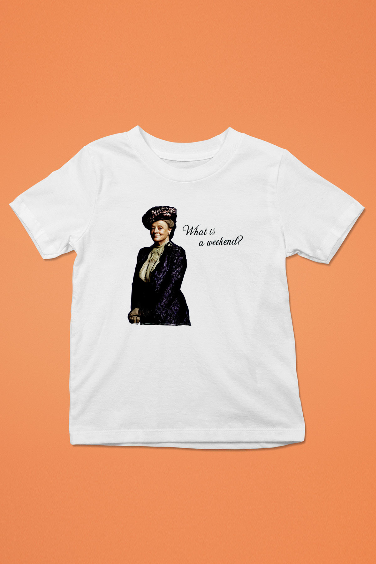Downtown Abbey Beyaz Unisex Çocuk Tişört