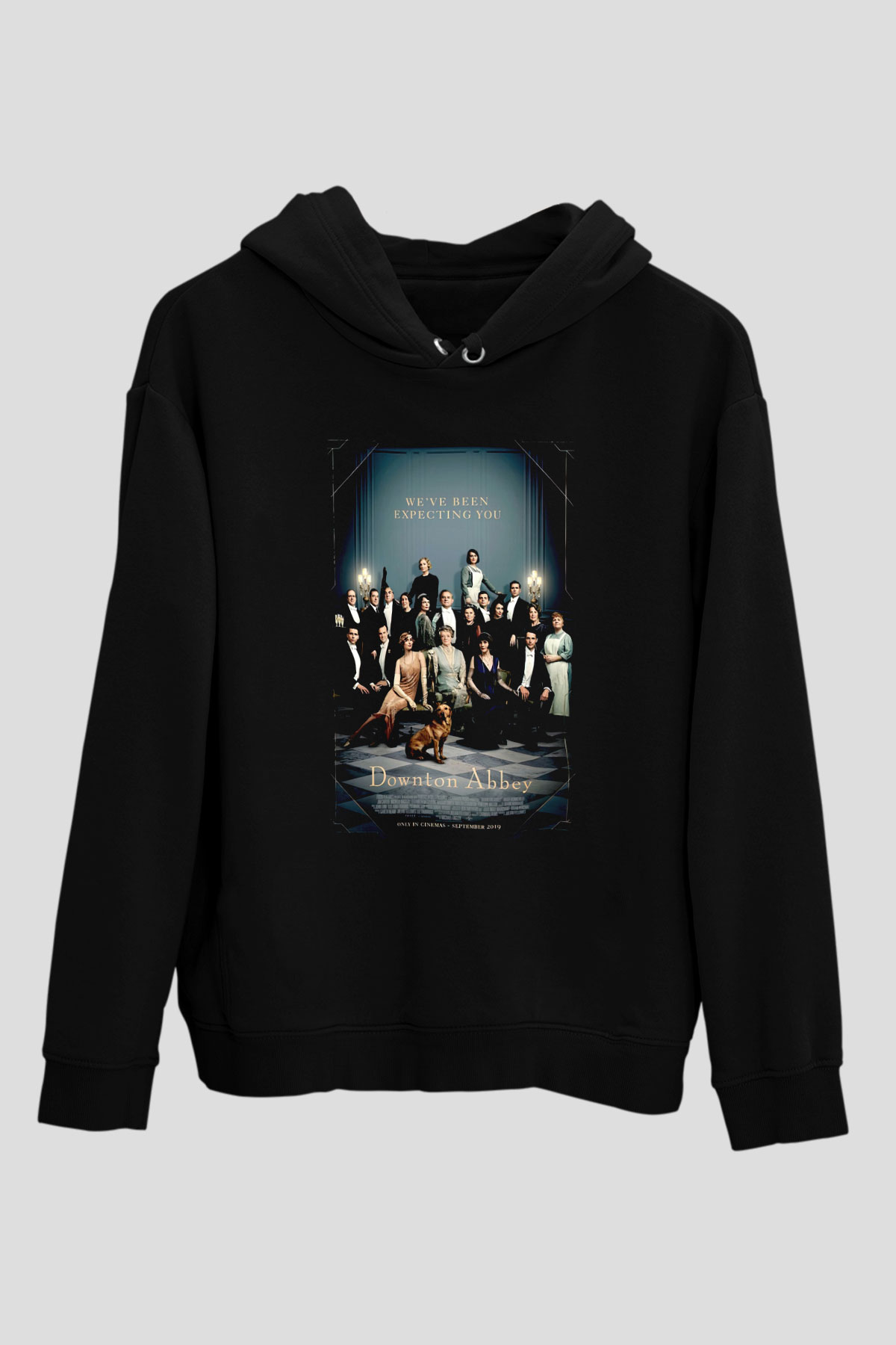 Downtown Abbey Siyah Unisex Hoodie