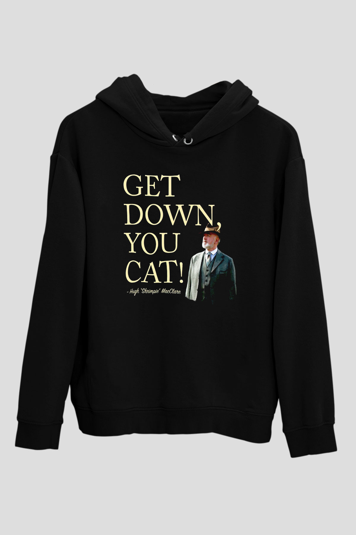 Downtown Abbey Siyah Unisex Hoodie