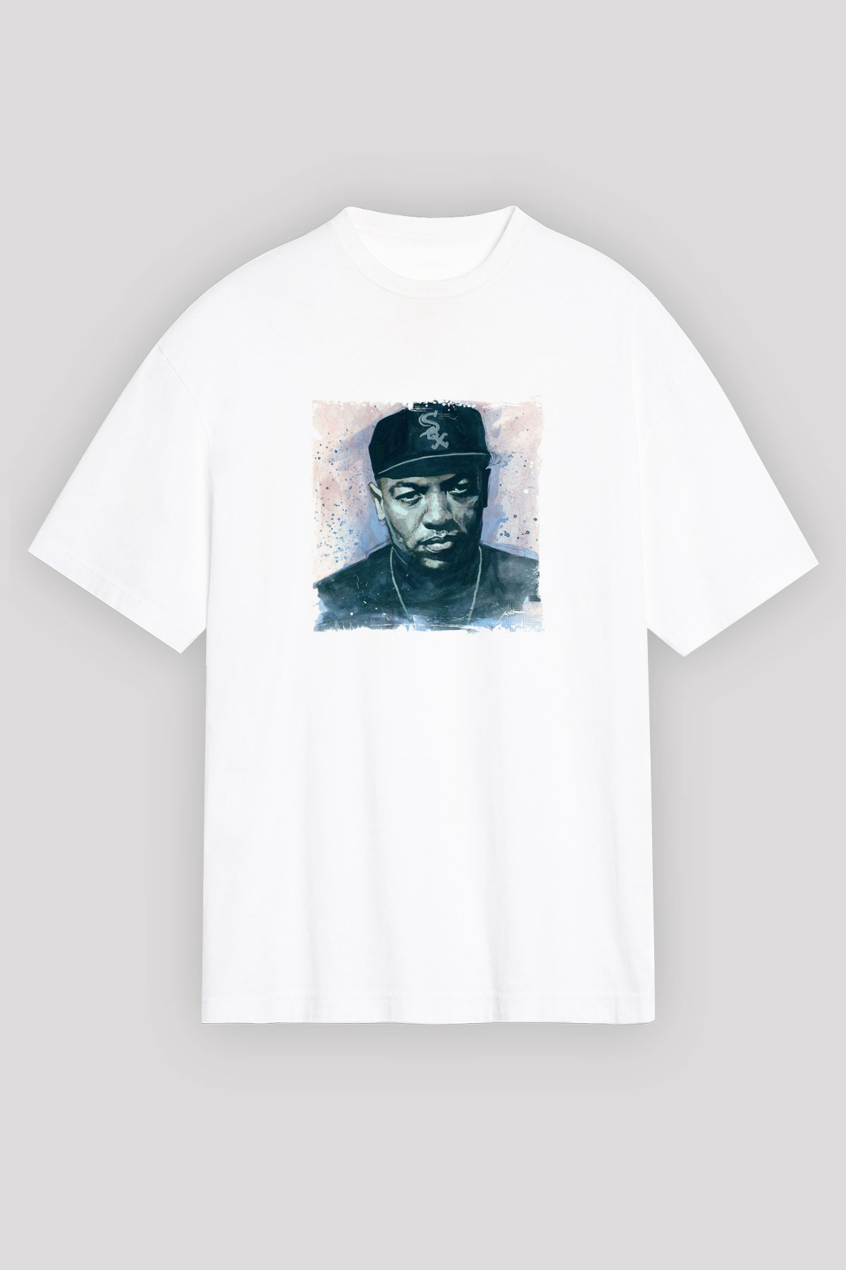 Dr. Dre Baskılı Unisex Beyaz Tişört