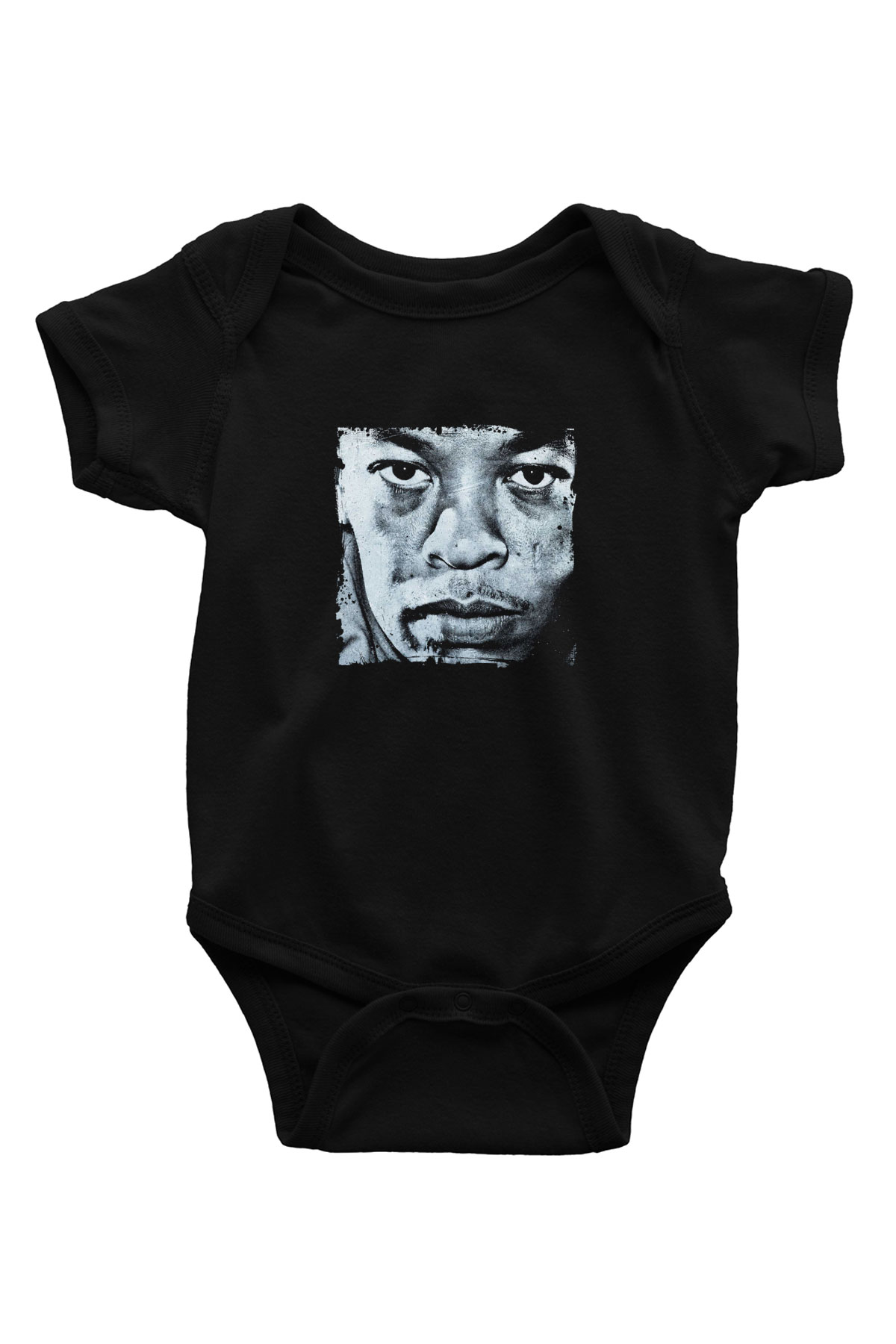 Dr. Dre Baskılı Unisex Siyah Bebek Body - Zıbın