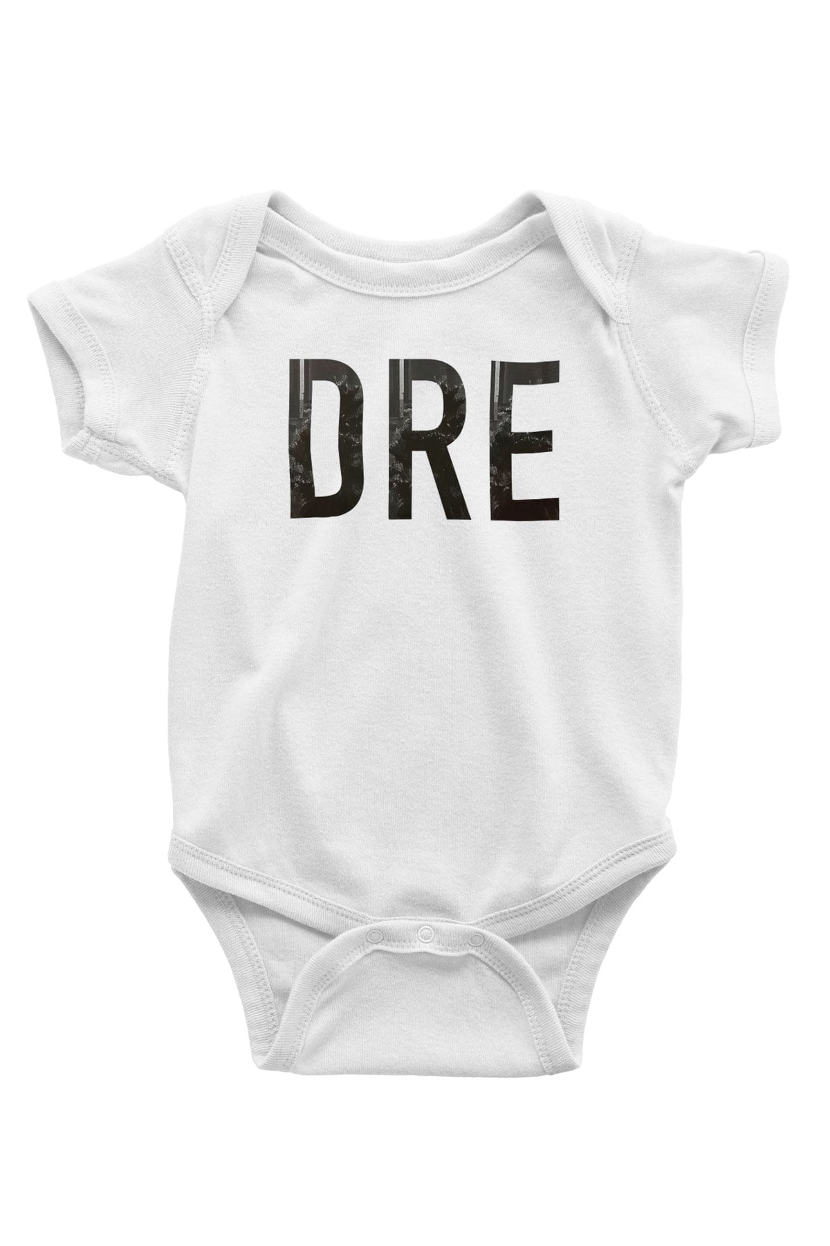 Dr.Dre Baskılı Beyaz Unisex Bebek Body - Zıbın