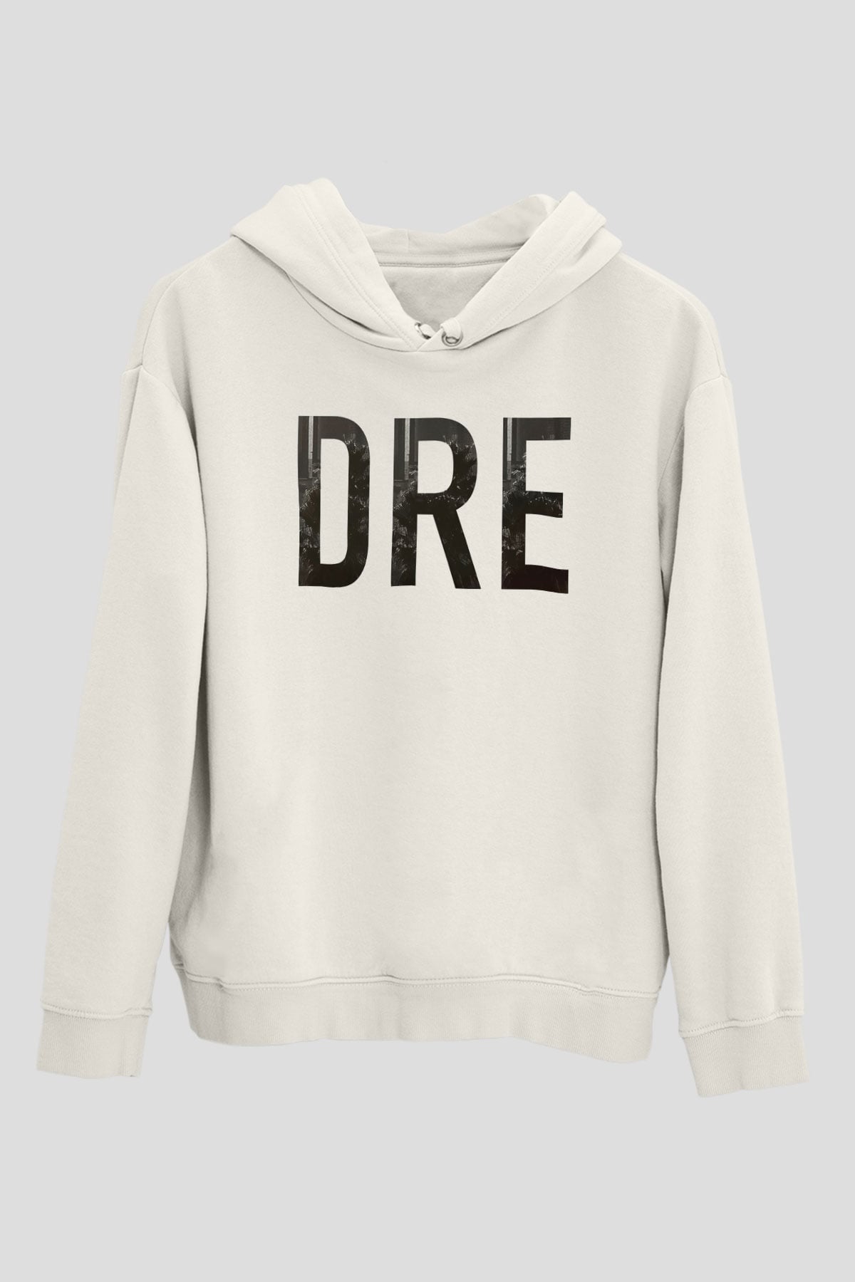 Dr.Dre Beyaz Unisex Kapşonlu Sweatshirt