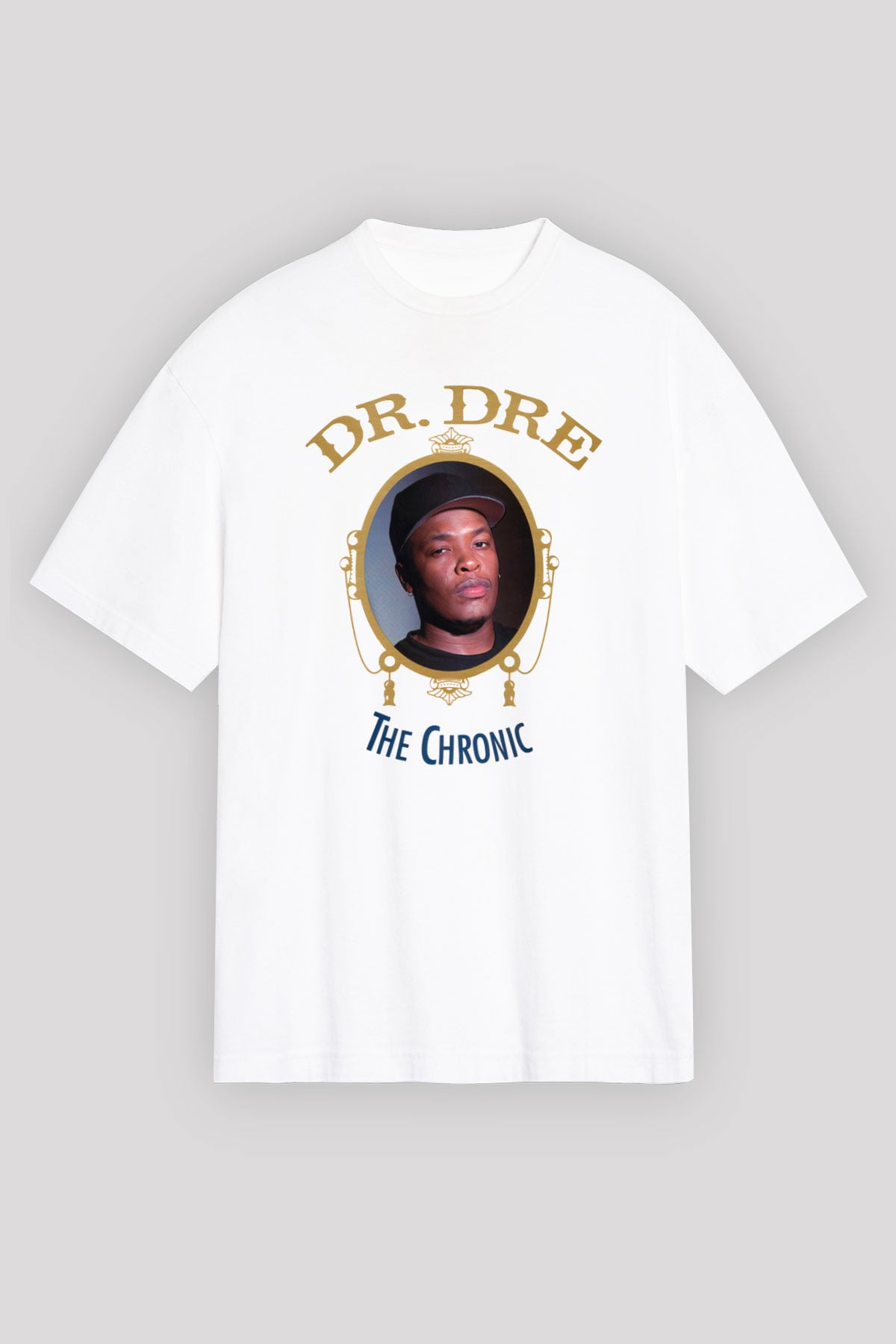 Dr.Dre Beyaz Unisex Oversize Tişört T-Shirt