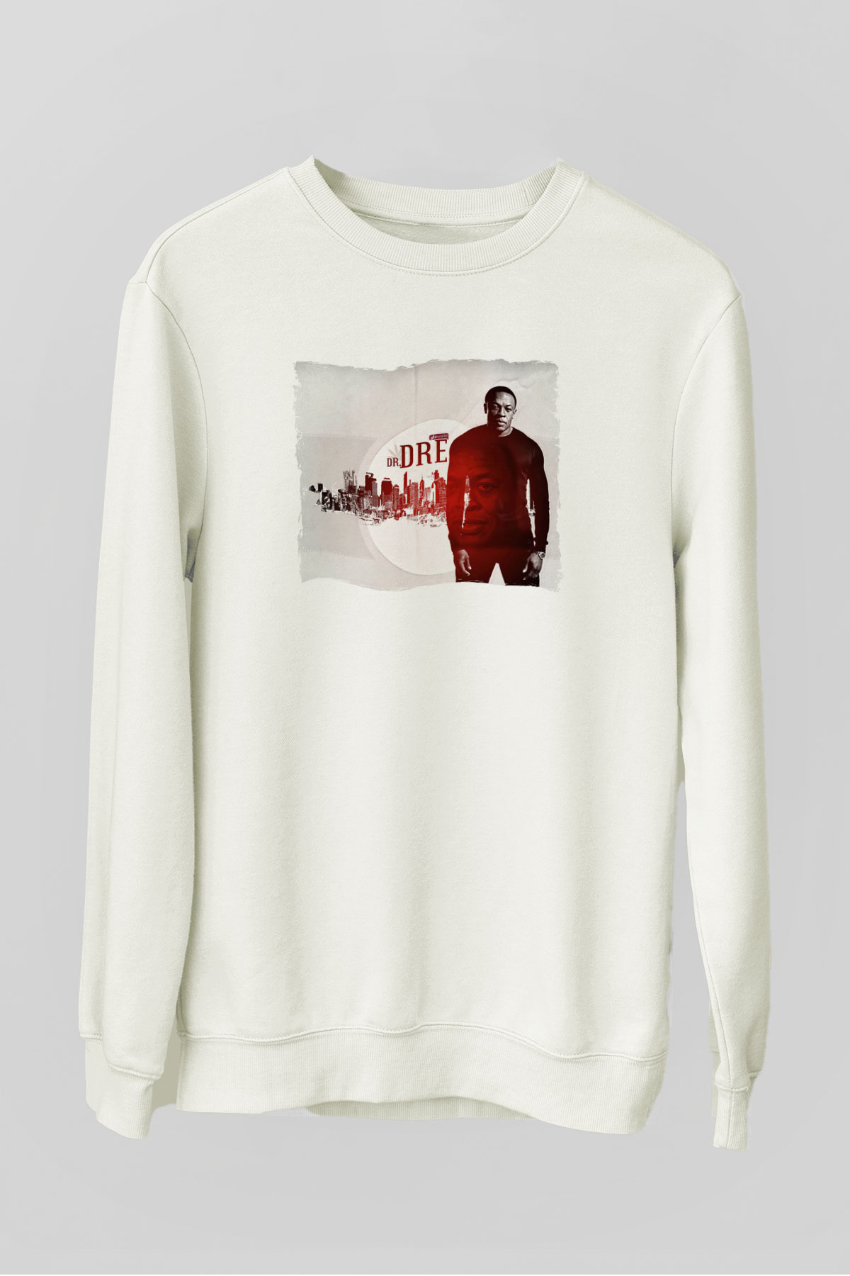 Dr.Dre Beyaz Unisex Sweatshirt