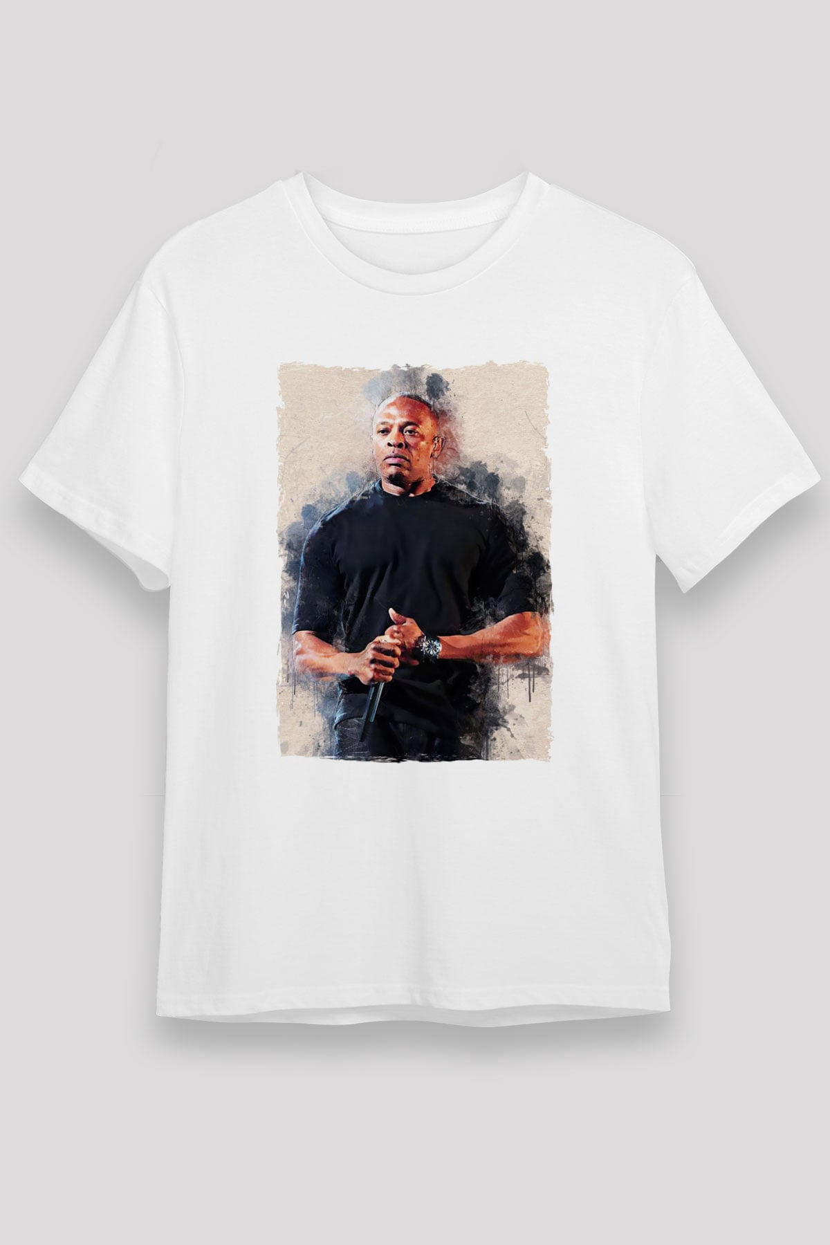 Dr.Dre Beyaz Unisex Tişört T-Shirt - TişörtFabrikası