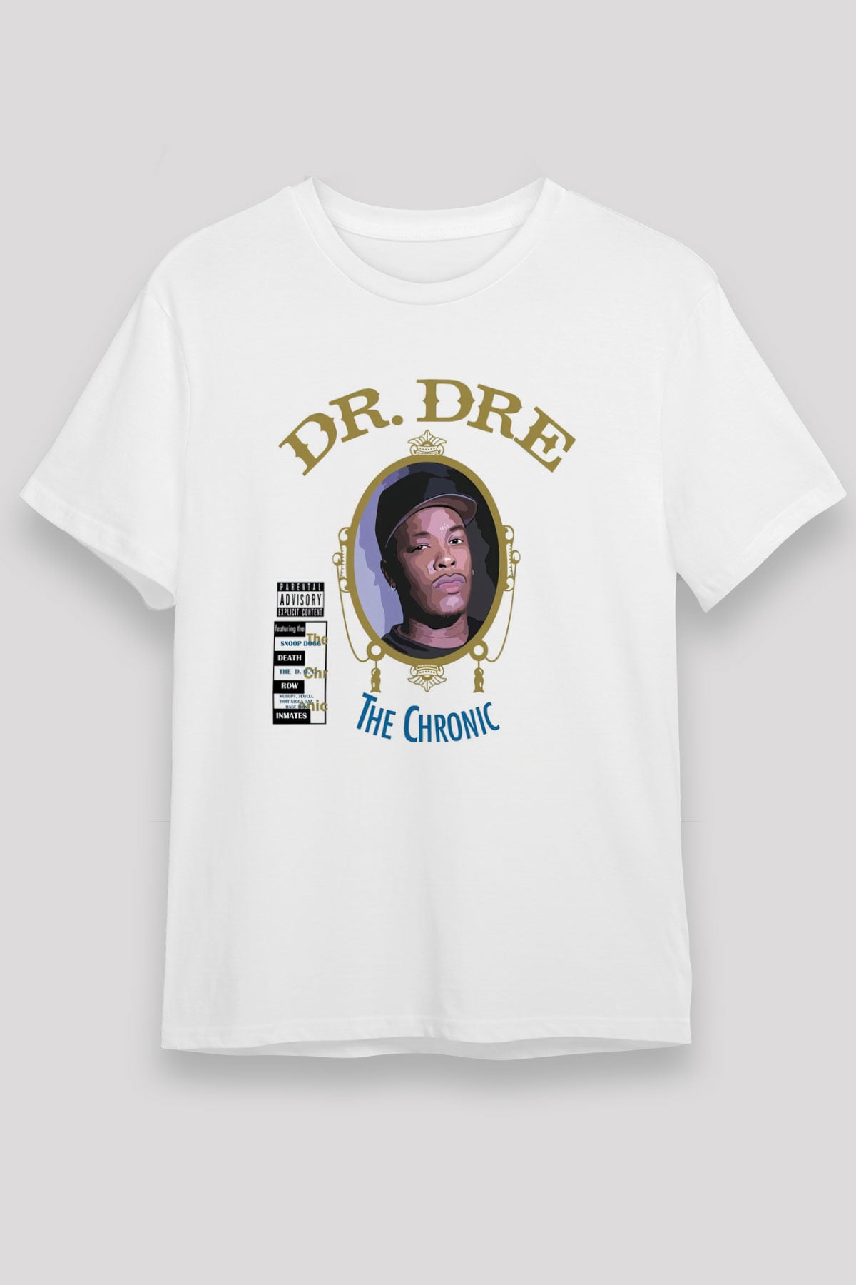 Dr.Dre Beyaz Unisex Tişört T-Shirt - TişörtFabrikası