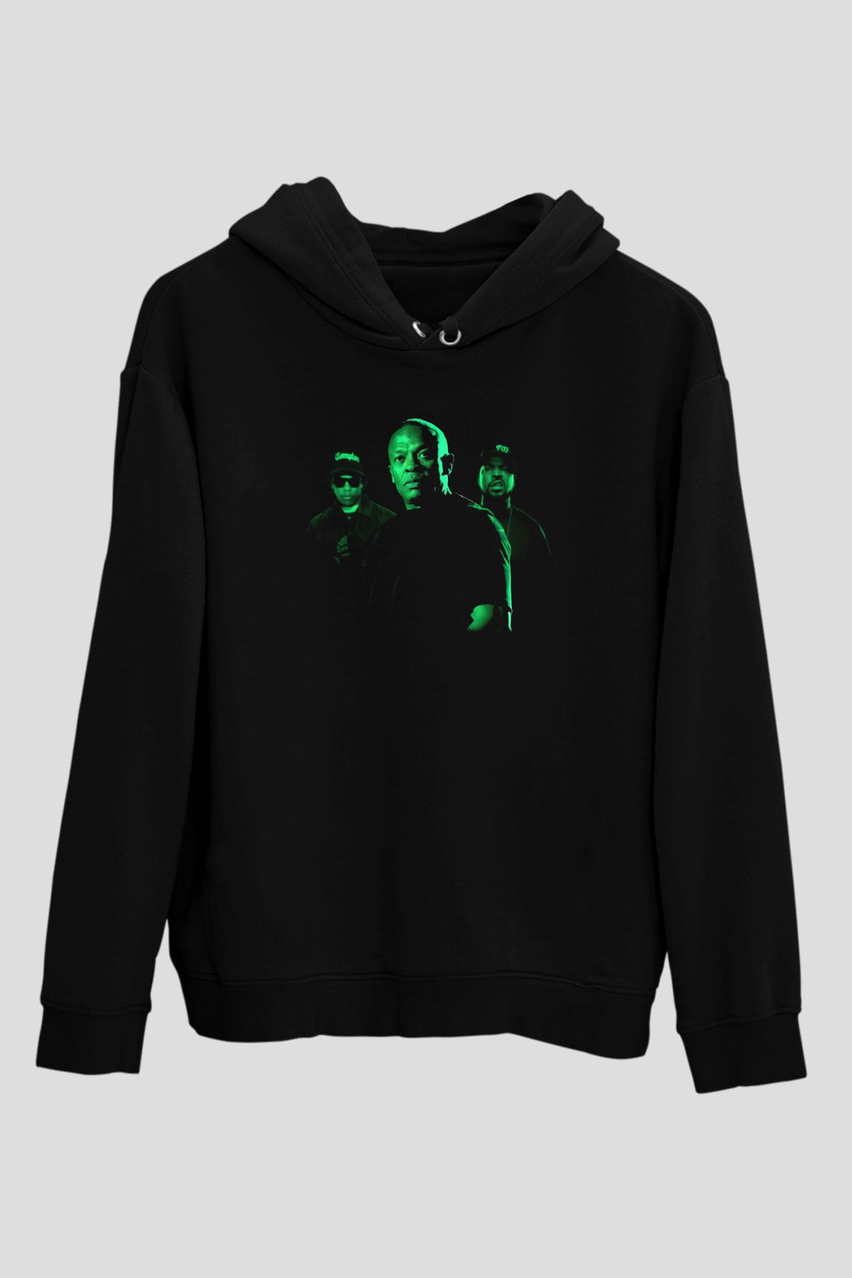 Dr.Dre Siyah Unisex Kapüşonlu Sweatshirt