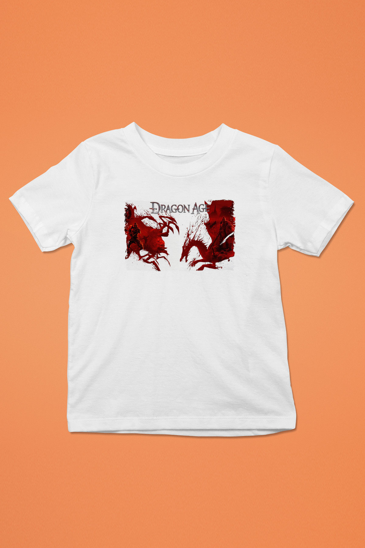 Dragon Age Beyaz Unisex Çocuk Tişört