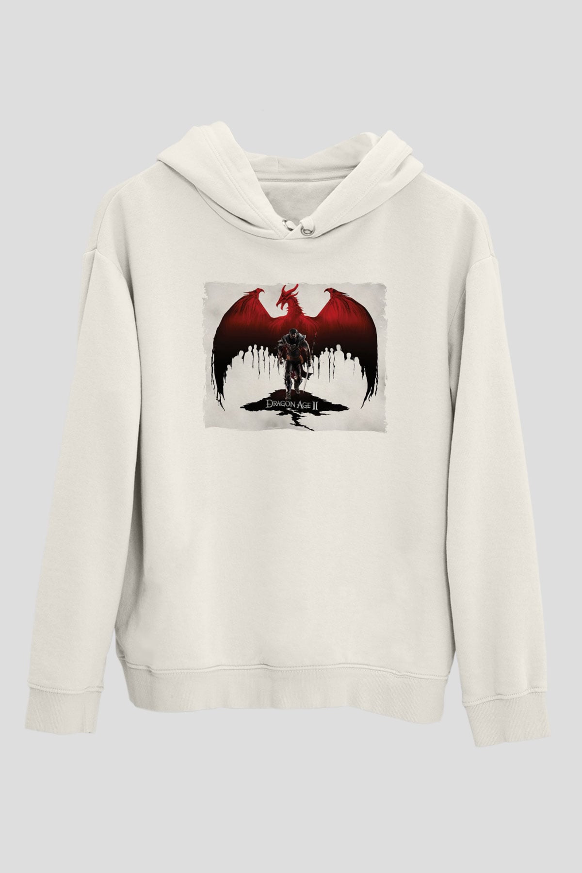 Dragon Age Beyaz Unisex Hoodie