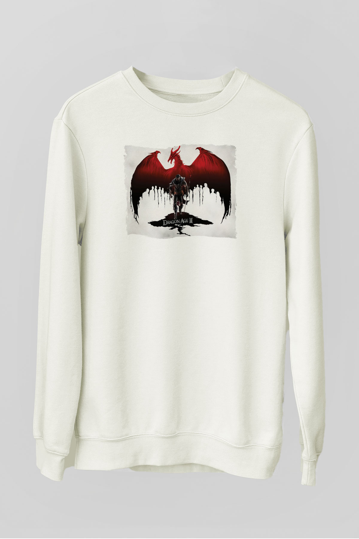 Dragon Age Beyaz Unisex Sweatshirt