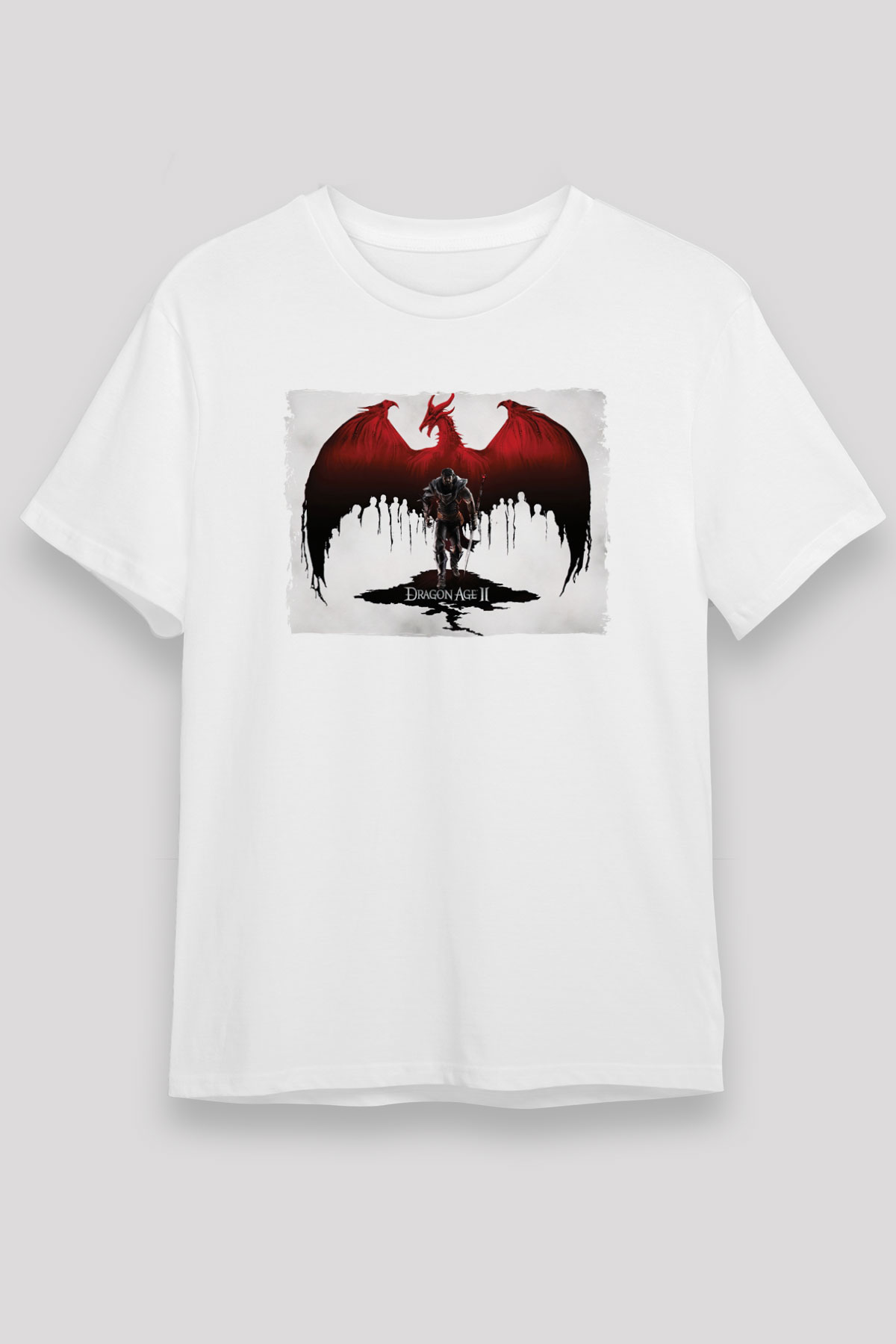 Dragon Age White Unisex Graphic Tee - STREETWEAR