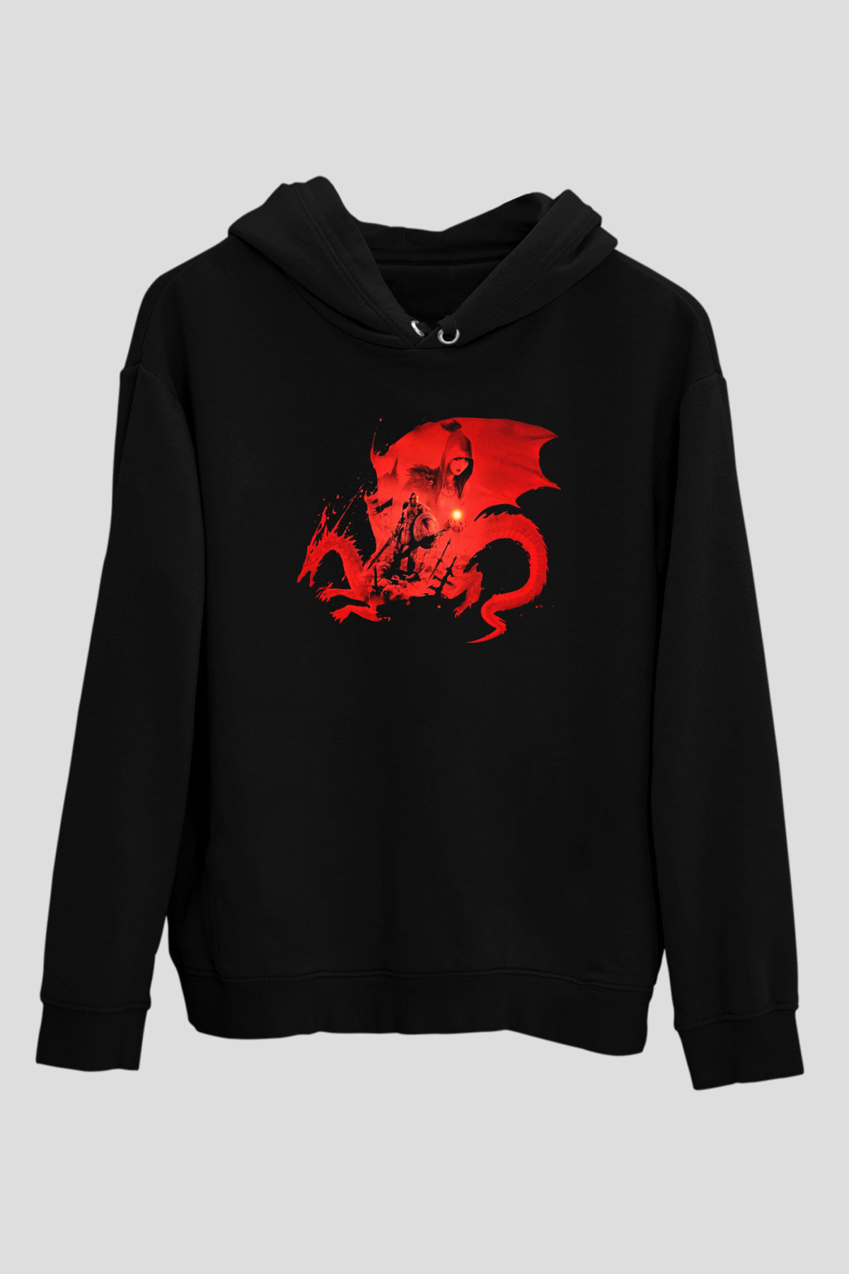 Dragon Age Siyah Unisex Hoodie