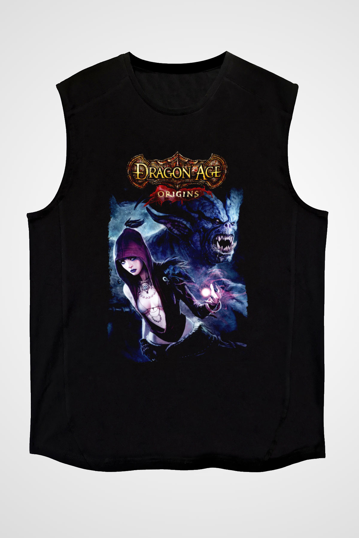 Dragon Age Siyah Unisex Kolsuz Tişört