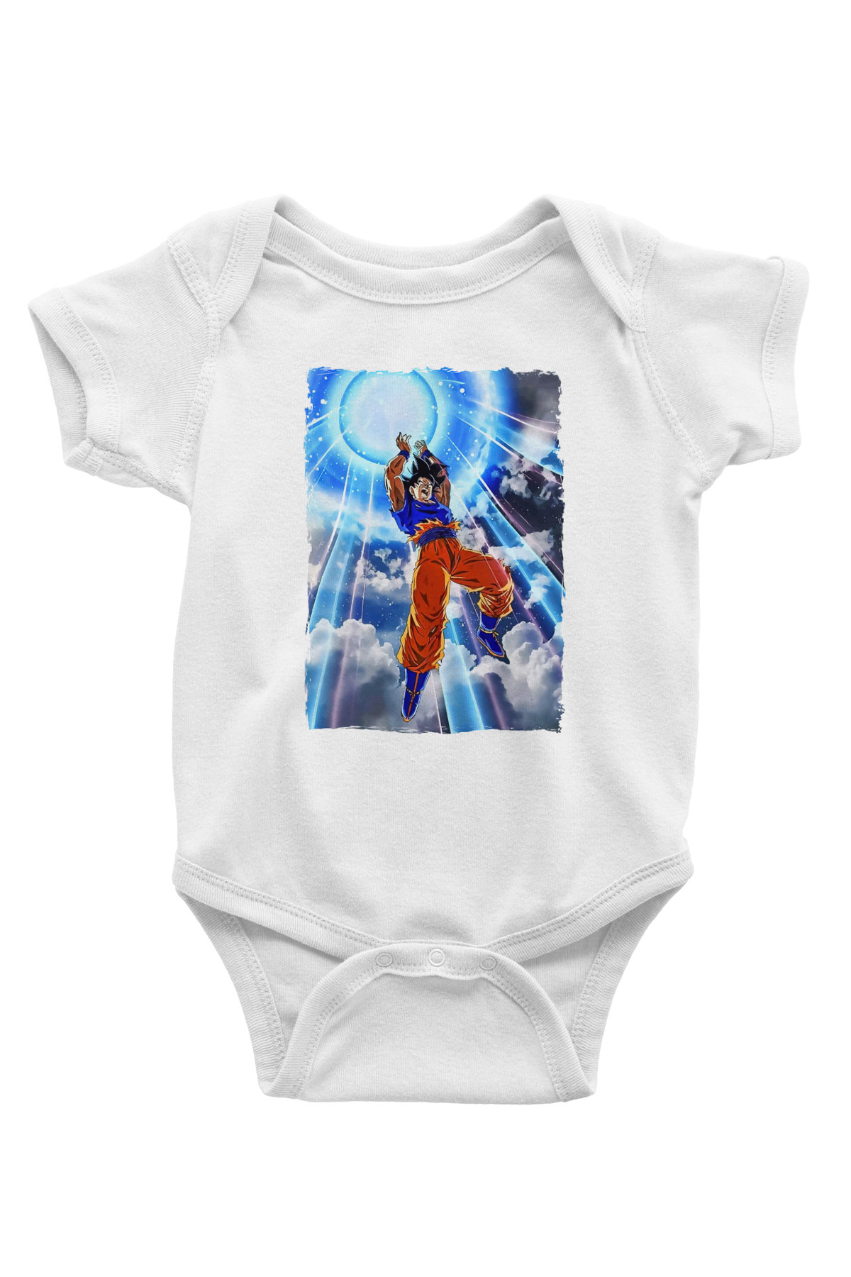 Dragonball Beyaz Bebek Body - Zıbın