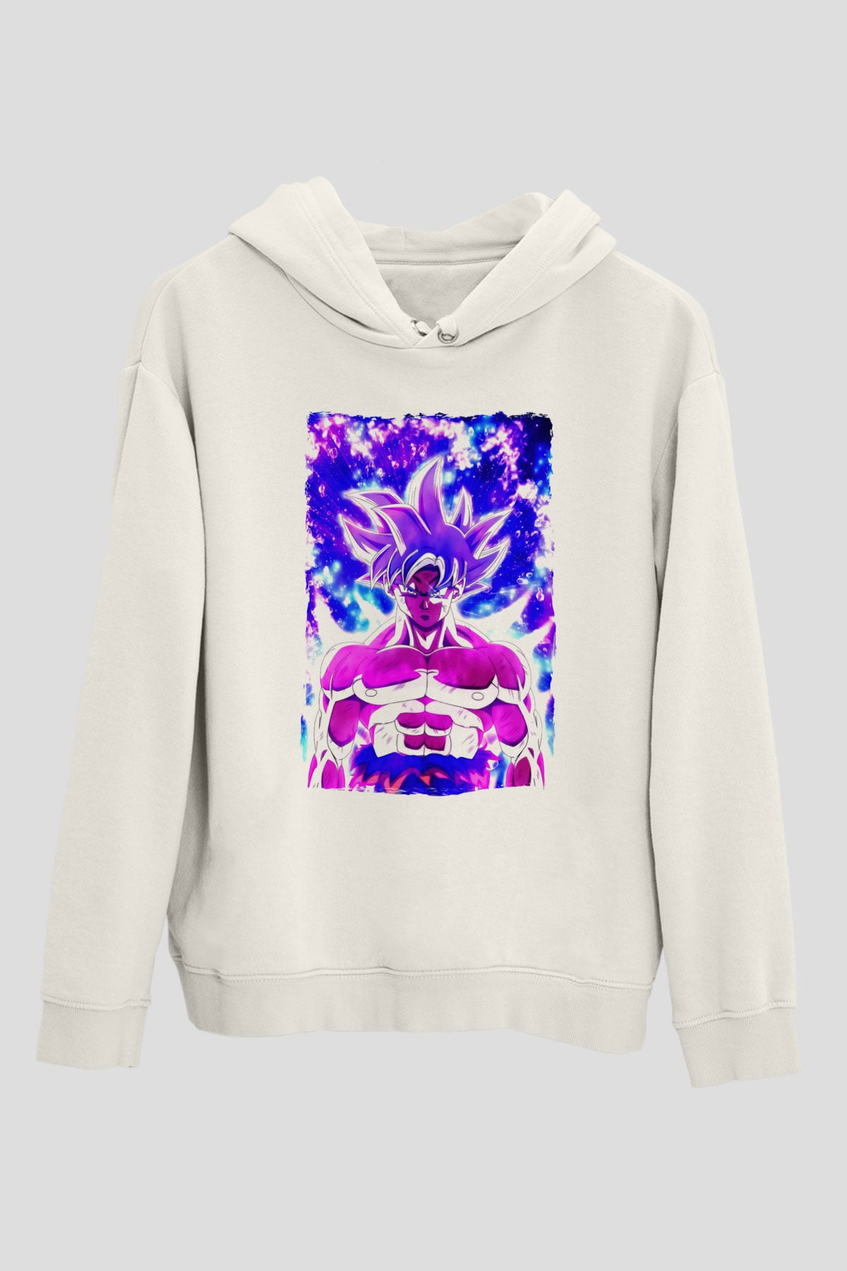 Dragonball Beyaz Unisex Hoodie