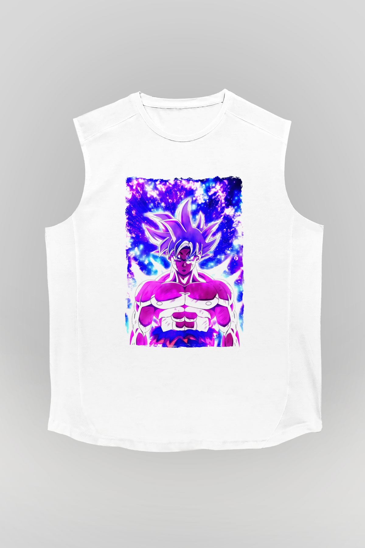 Dragonball Beyaz Unisex Kolsuz Tişört