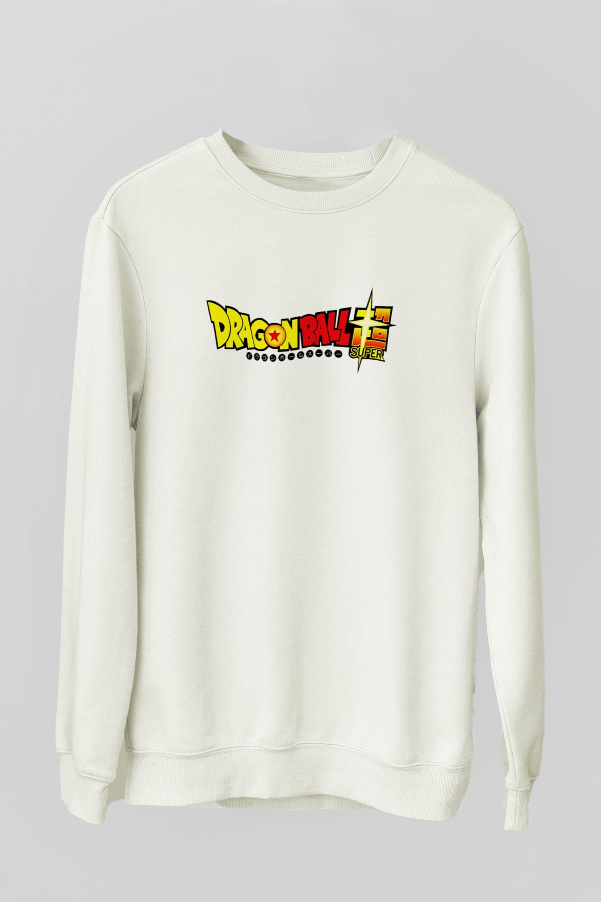 Dragonball Beyaz Unisex Sweatshirt