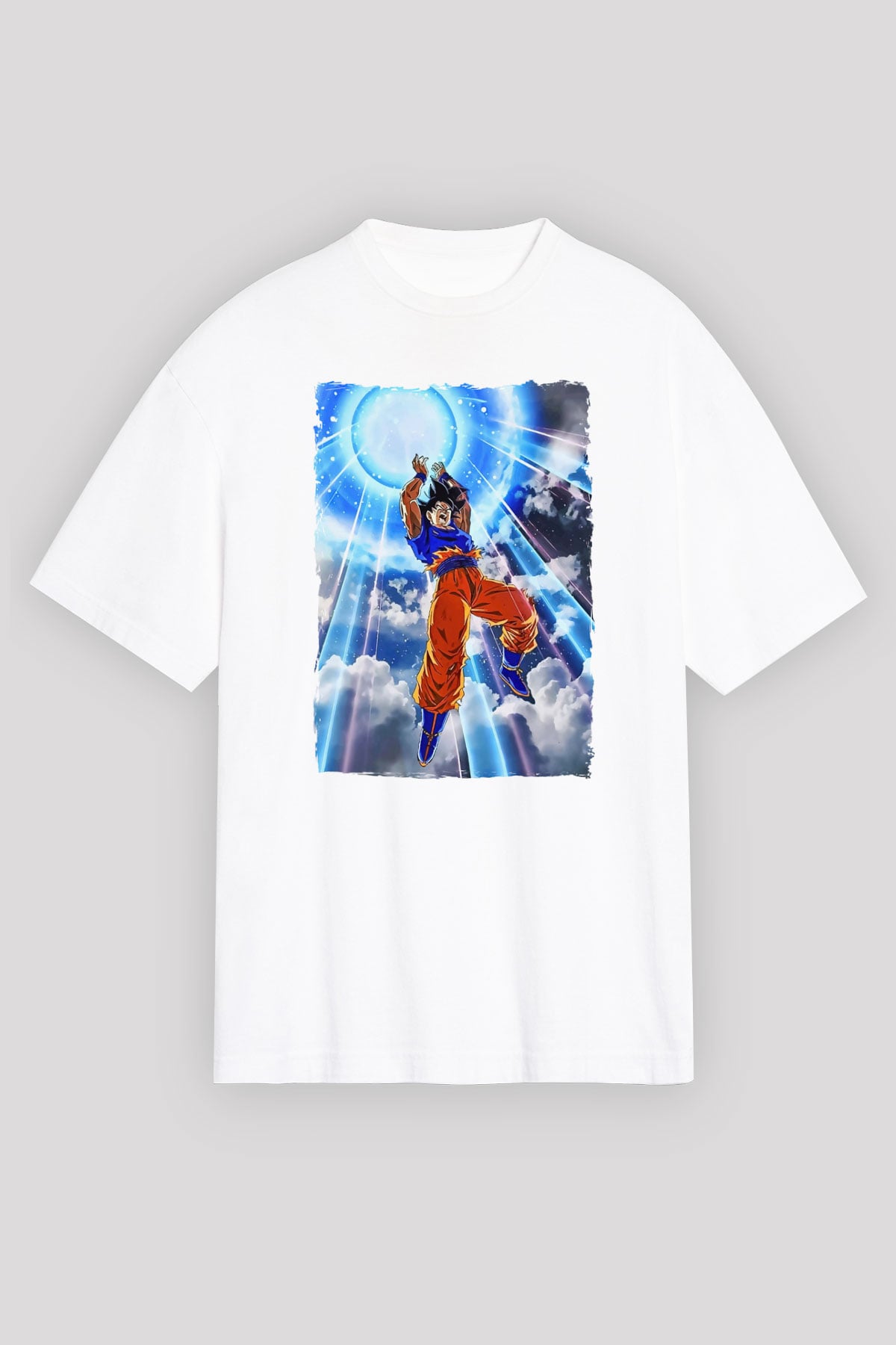 Dragonball Beyaz Unisex Tişört T-Shirt