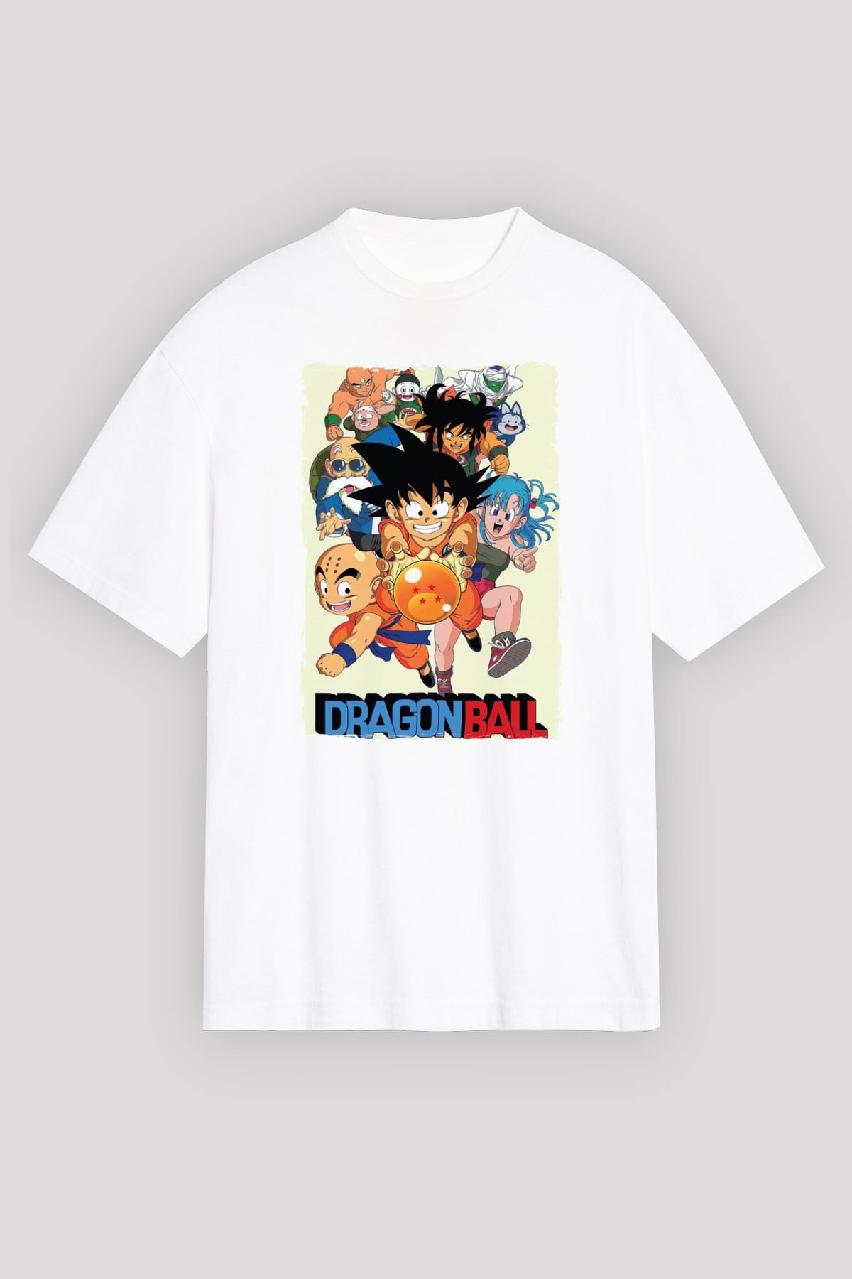 Dragonball Beyaz Unisex Tişört T-Shirt