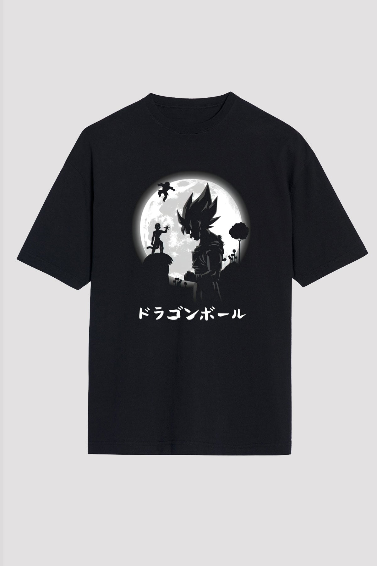 Dragonball Siyah Unisex Oversize Tişört T-Shirt
