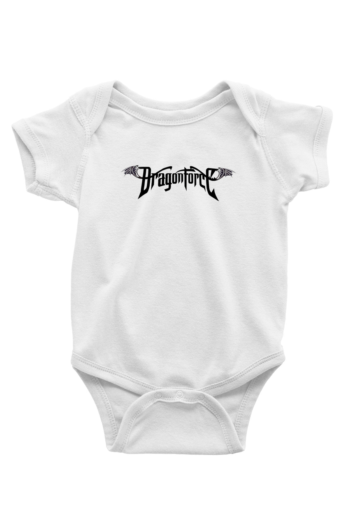 DragonForce Baskılı Beyaz Unisex Bebek Body - Zıbın