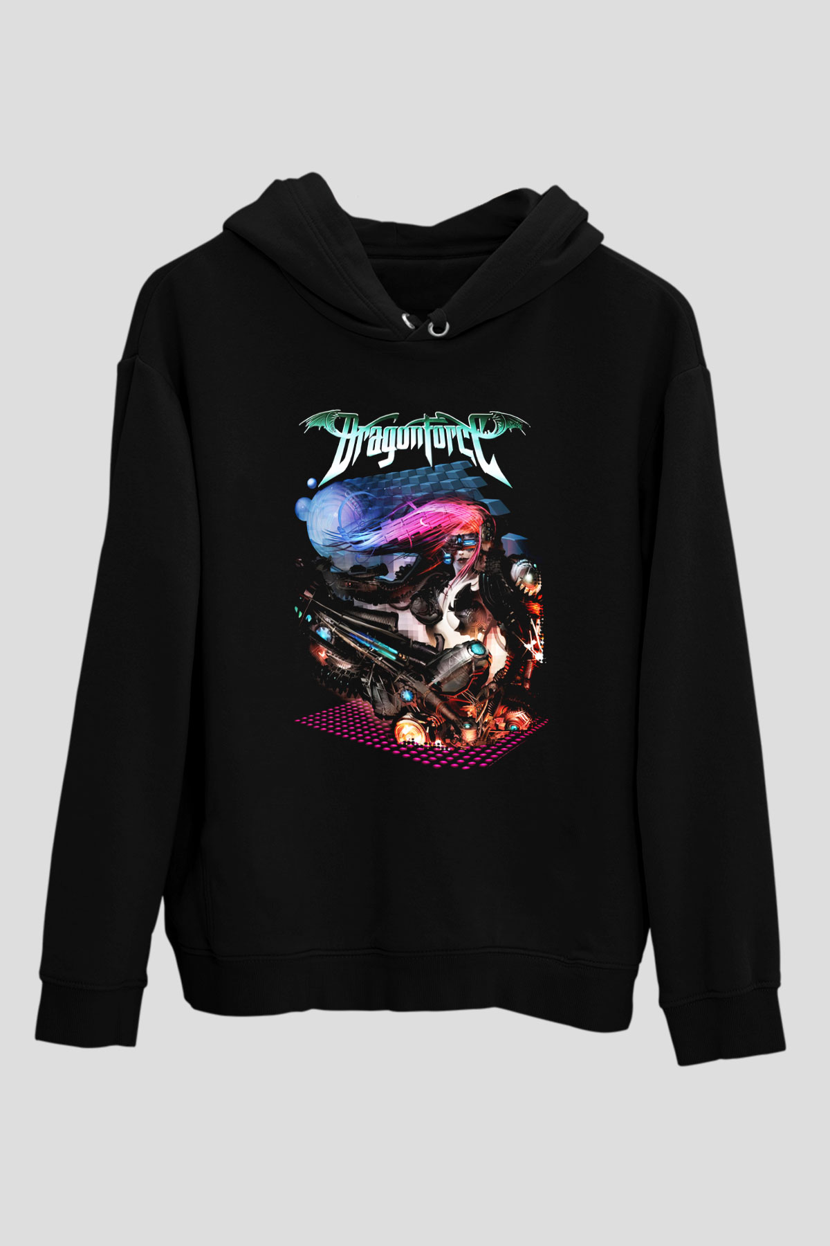 DragonForce Siyah Unisex Hoodie
