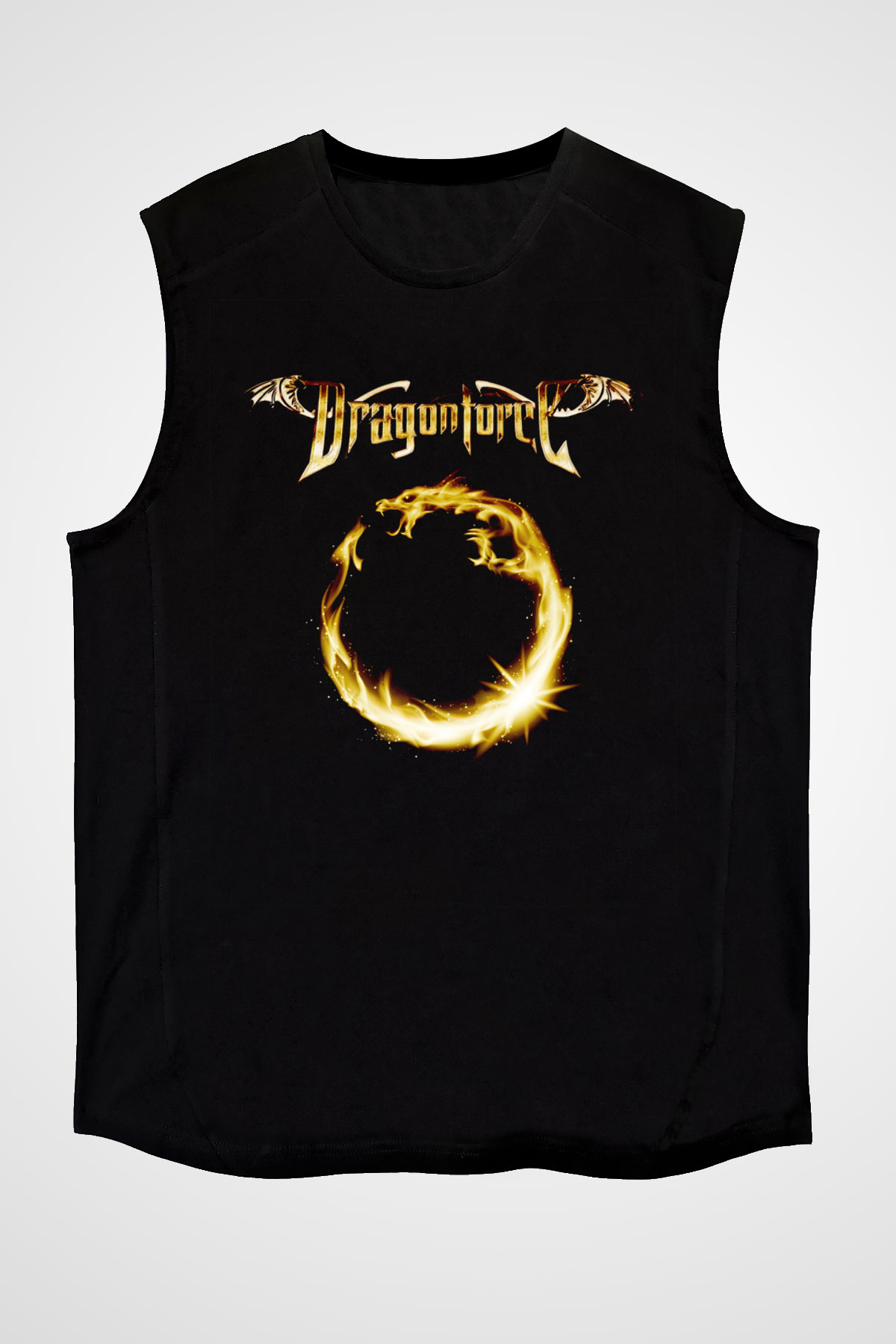 DragonForce Siyah Unisex Kolsuz Tişört