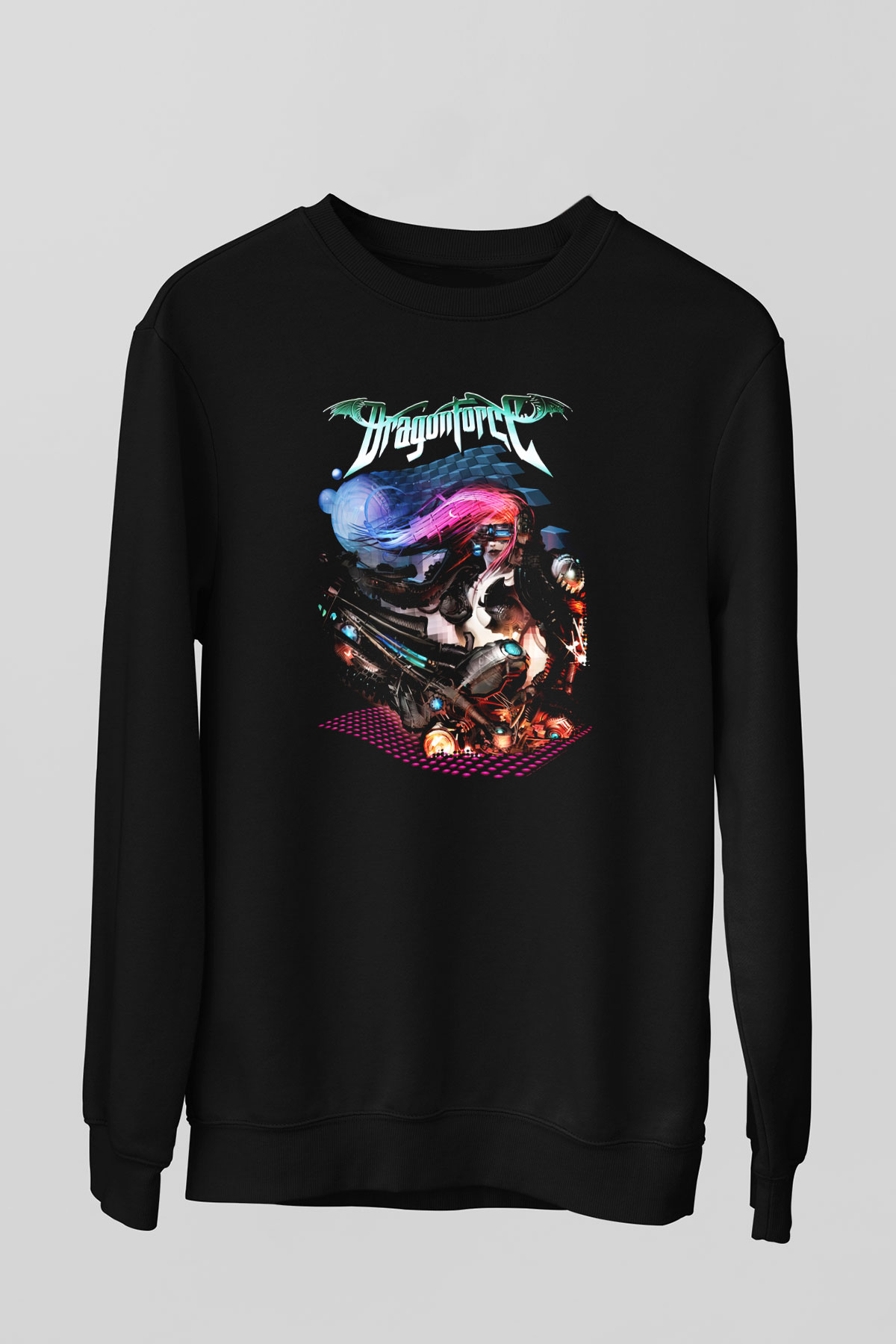 DragonForce Siyah Unisex Sweatshirt