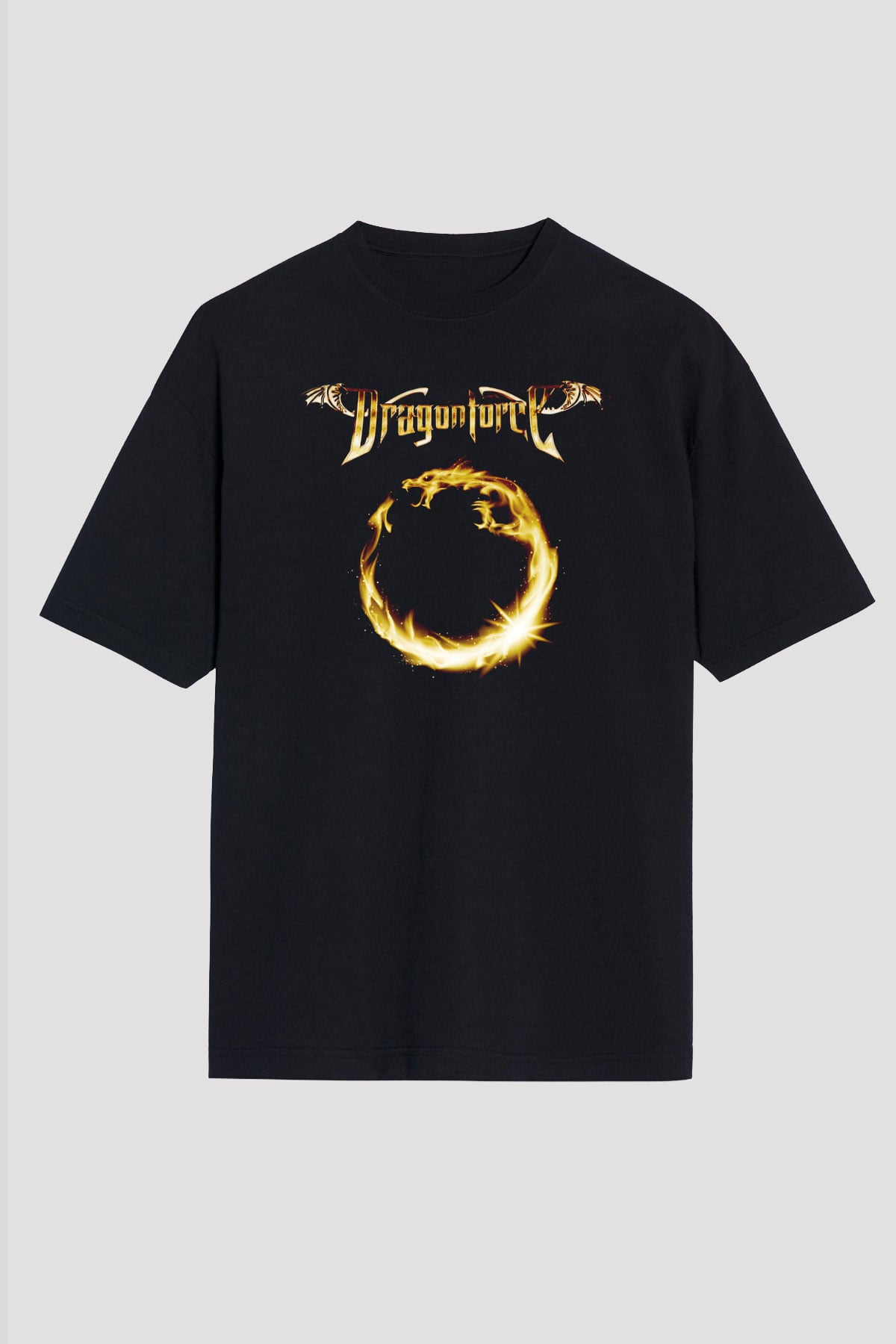 DragonForce Siyah Unisex Tişört T-Shirt - TişörtFabrikası