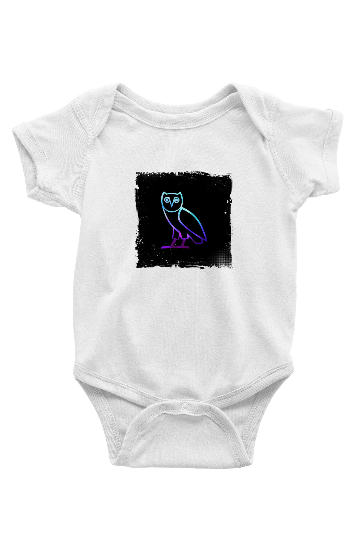 Drake Baskılı Unisex Beyaz Bebek Body - Zıbın