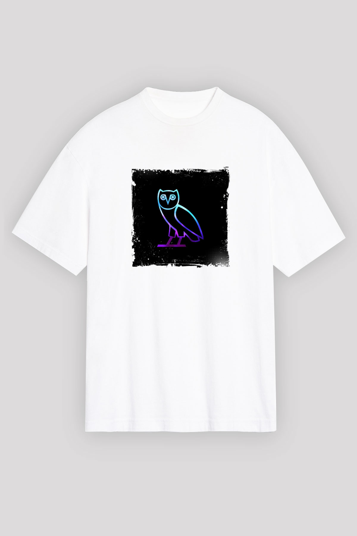 Drake Baskılı Unisex Beyaz Tişört