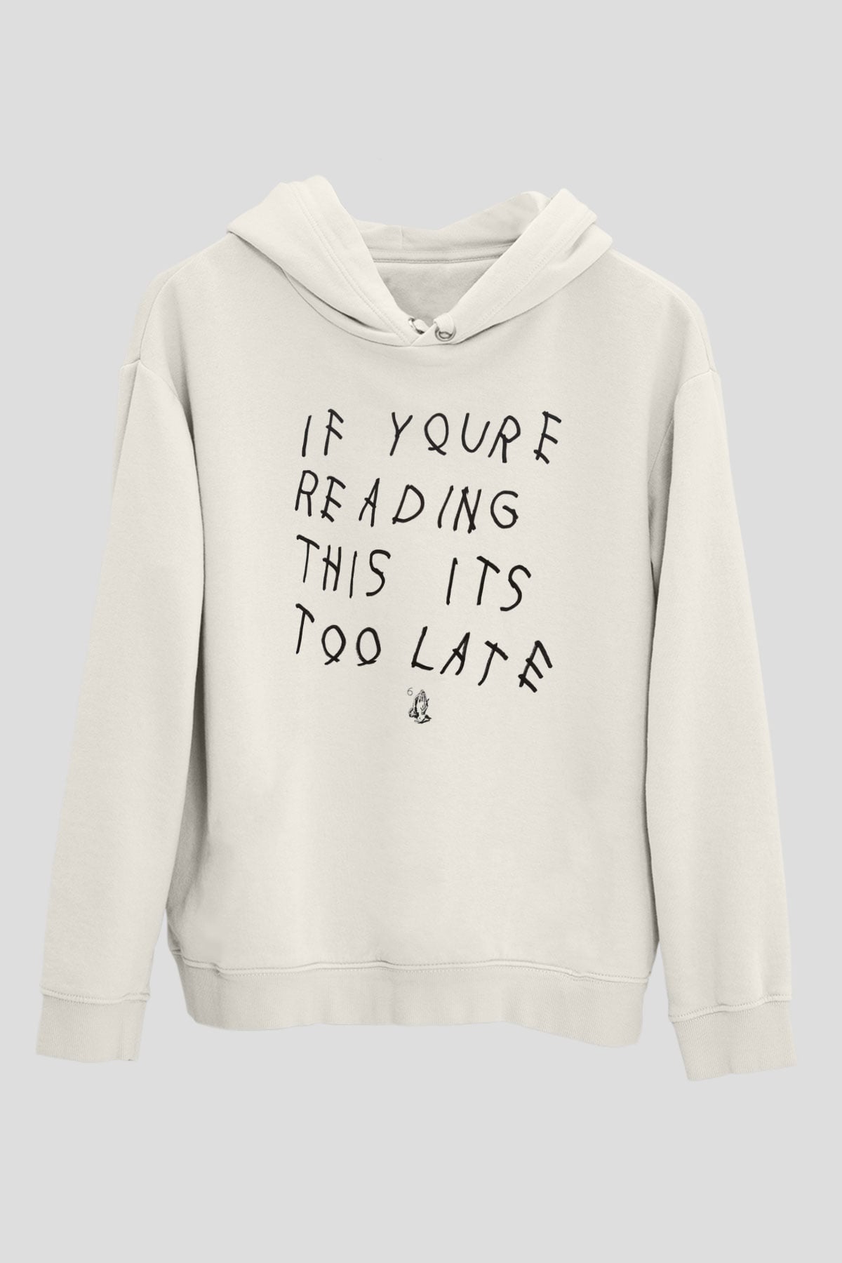 Drake Beyaz Unisex Kapşonlu Sweatshirt
