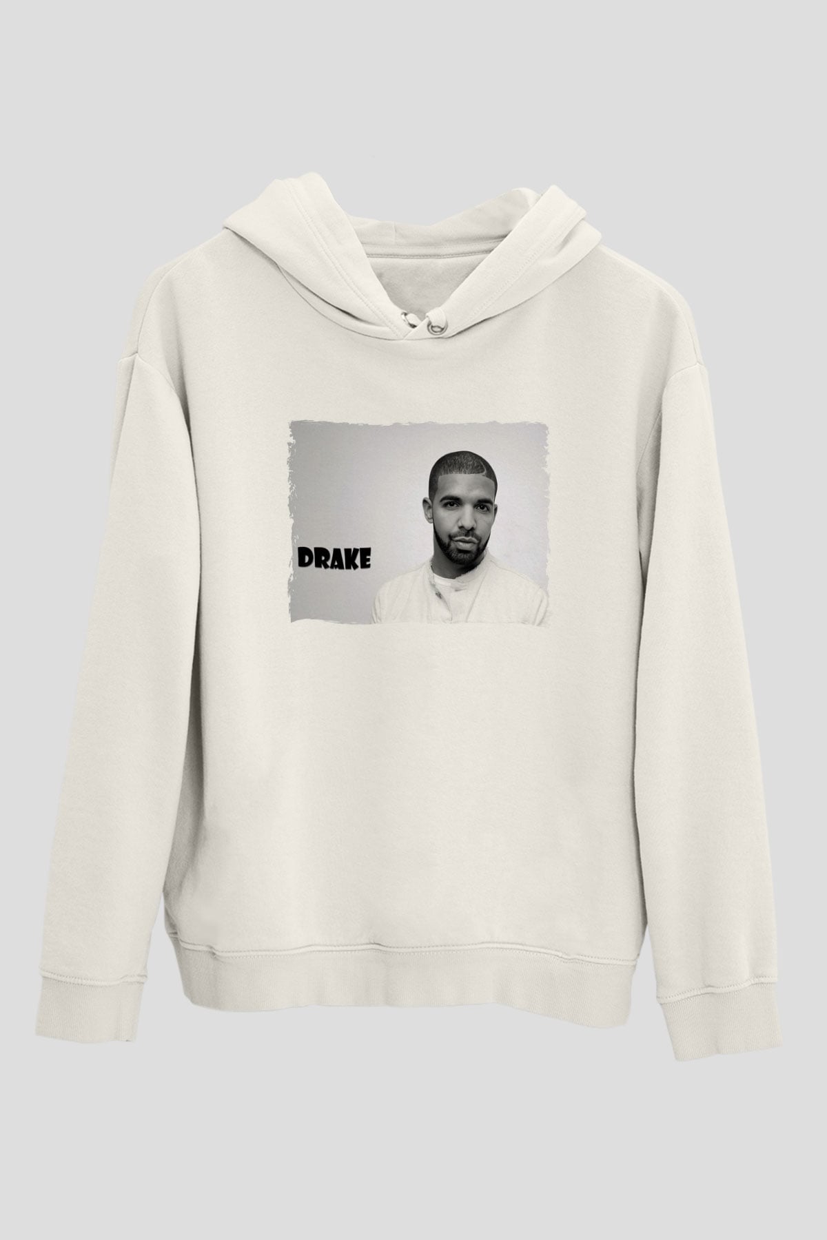 Drake Beyaz Unisex Kapüşonlu Sweatshirt