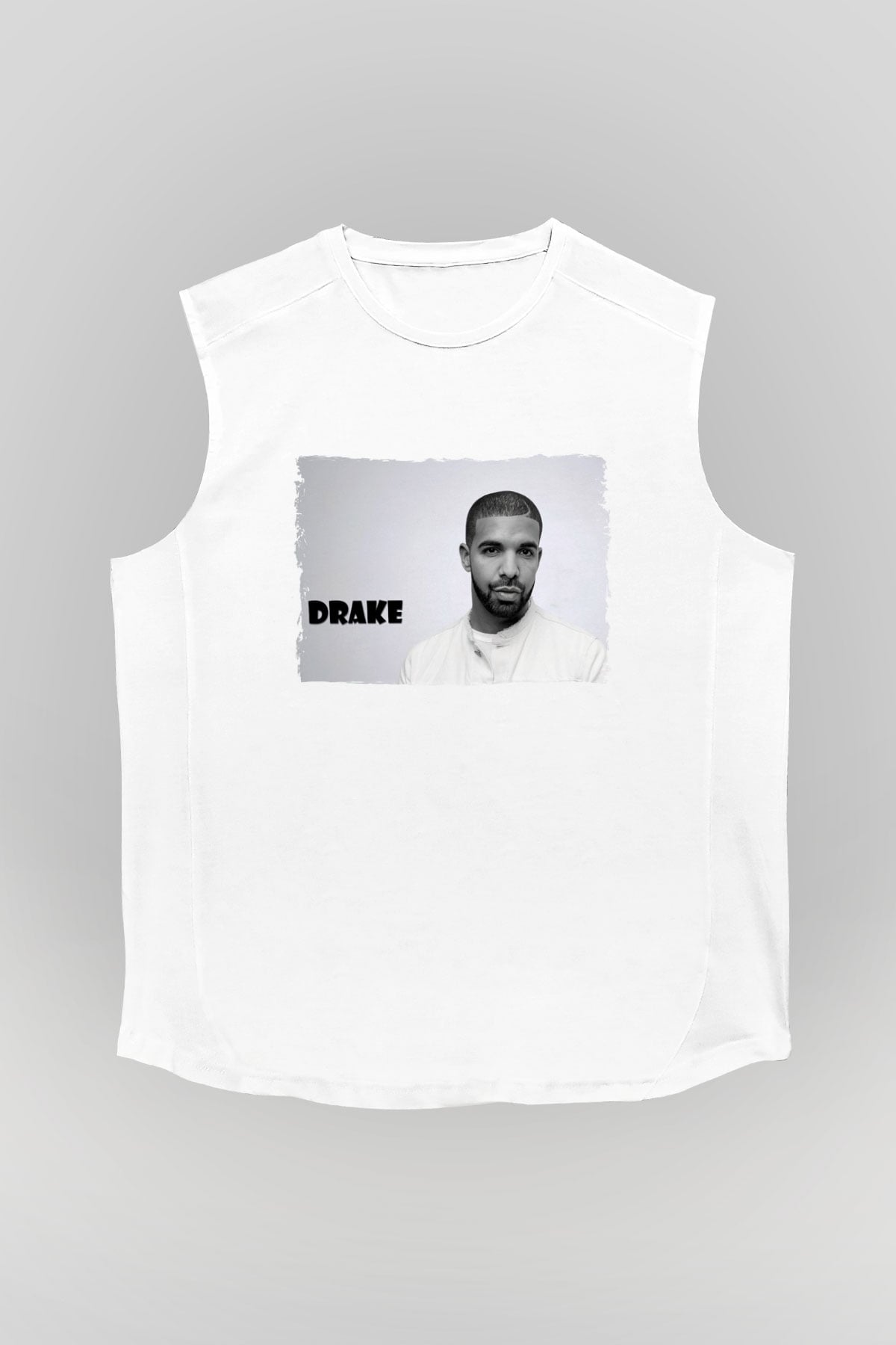 Drake Beyaz Unisex Kolsuz Tişört