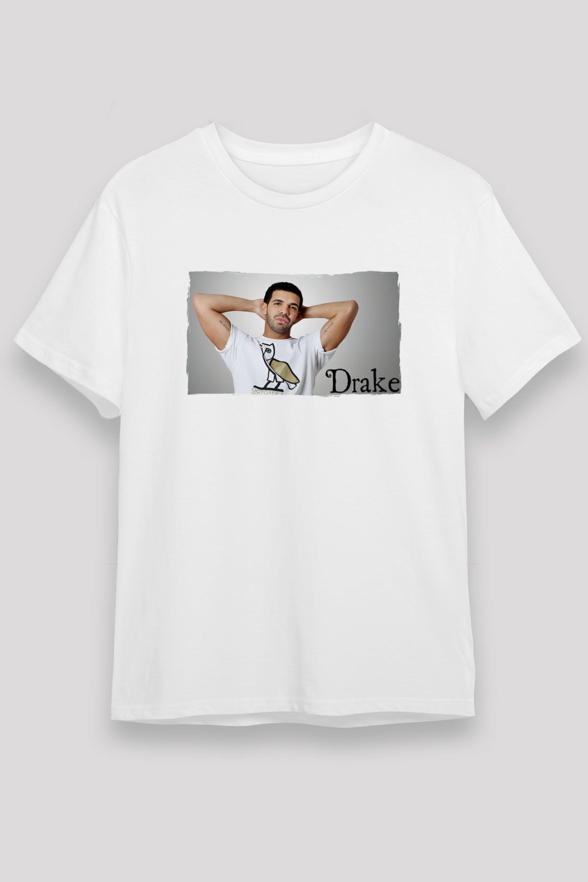 Drake Beyaz Unisex Tişört T-Shirt - TişörtFabrikası