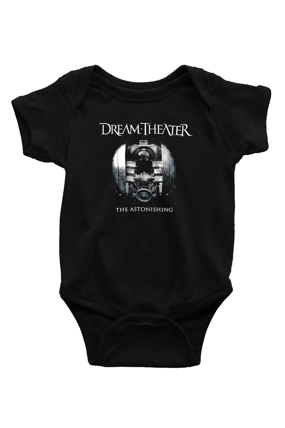 Dream Theater Baskılı Siyah Bebek Body - Zıbın