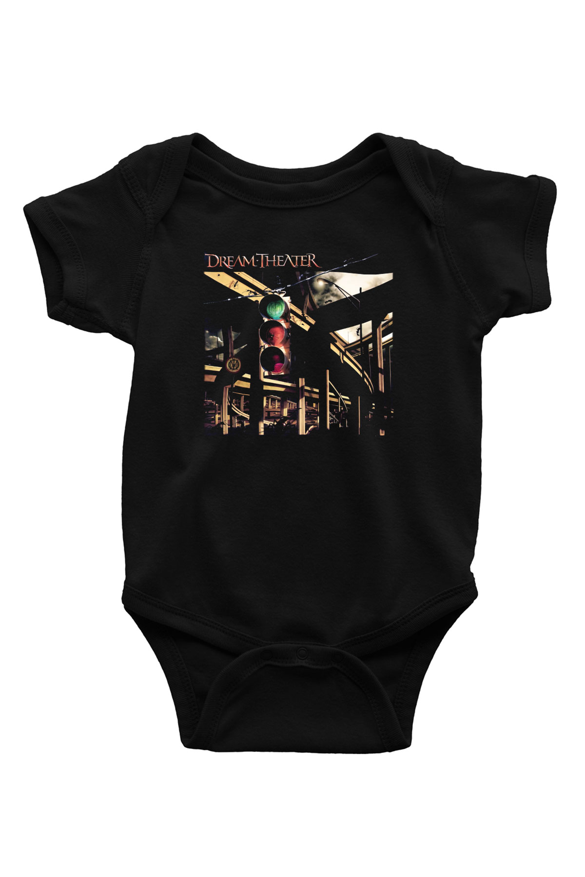 Dream Theater Baskılı Siyah Bebek Body - Zıbın