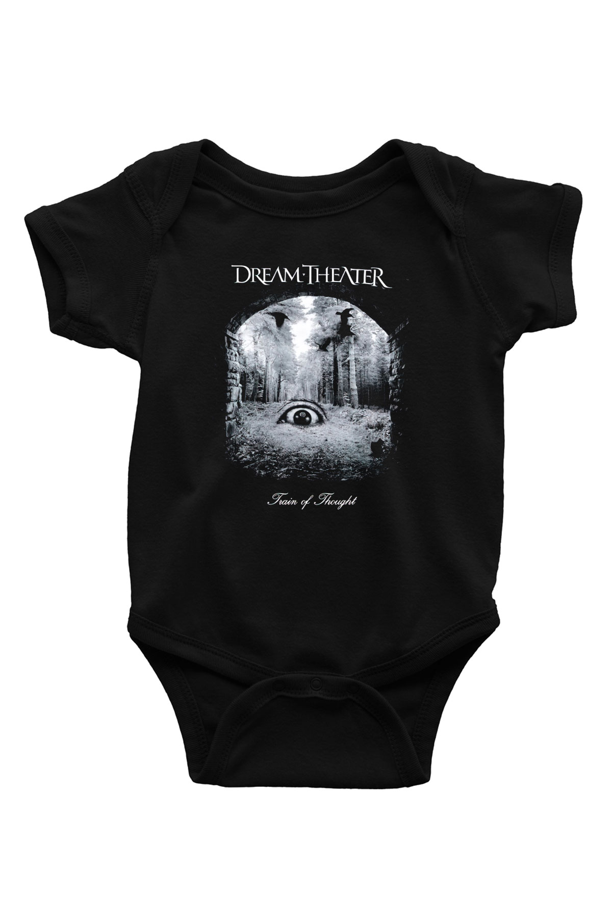 Dream Theater Baskılı Siyah Bebek Body - Zıbın