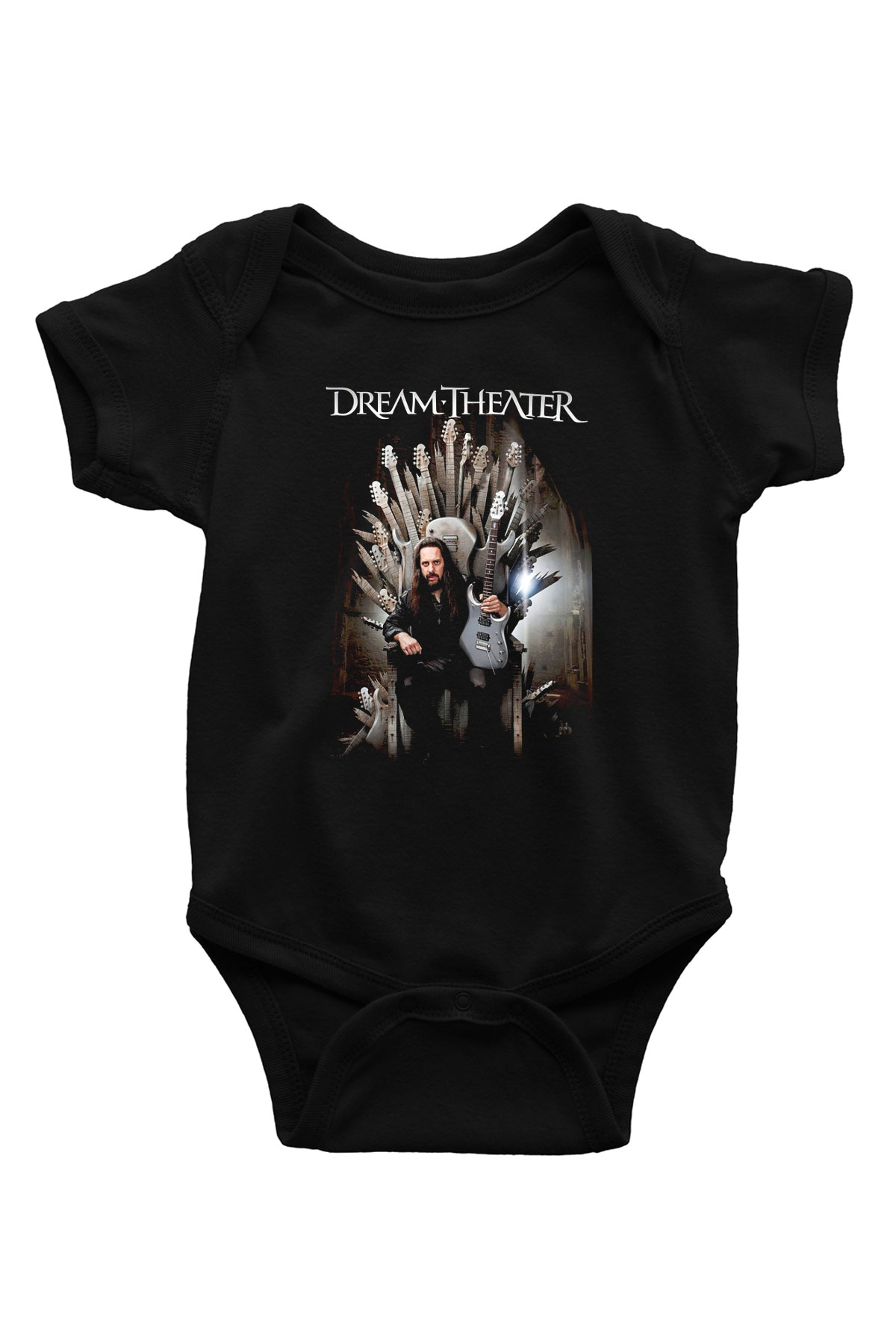 Dream Theater Baskılı Siyah Bebek Body - Zıbın