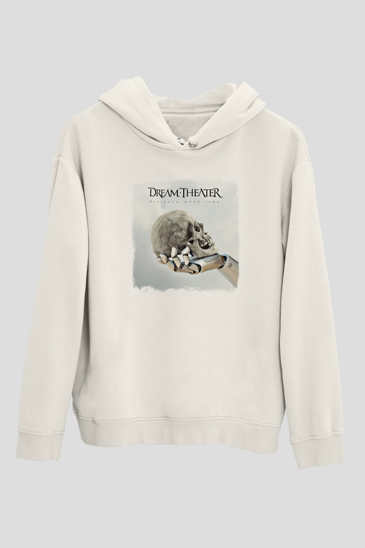 Dream Theater Baskılı Unisex Beyaz Hoodie