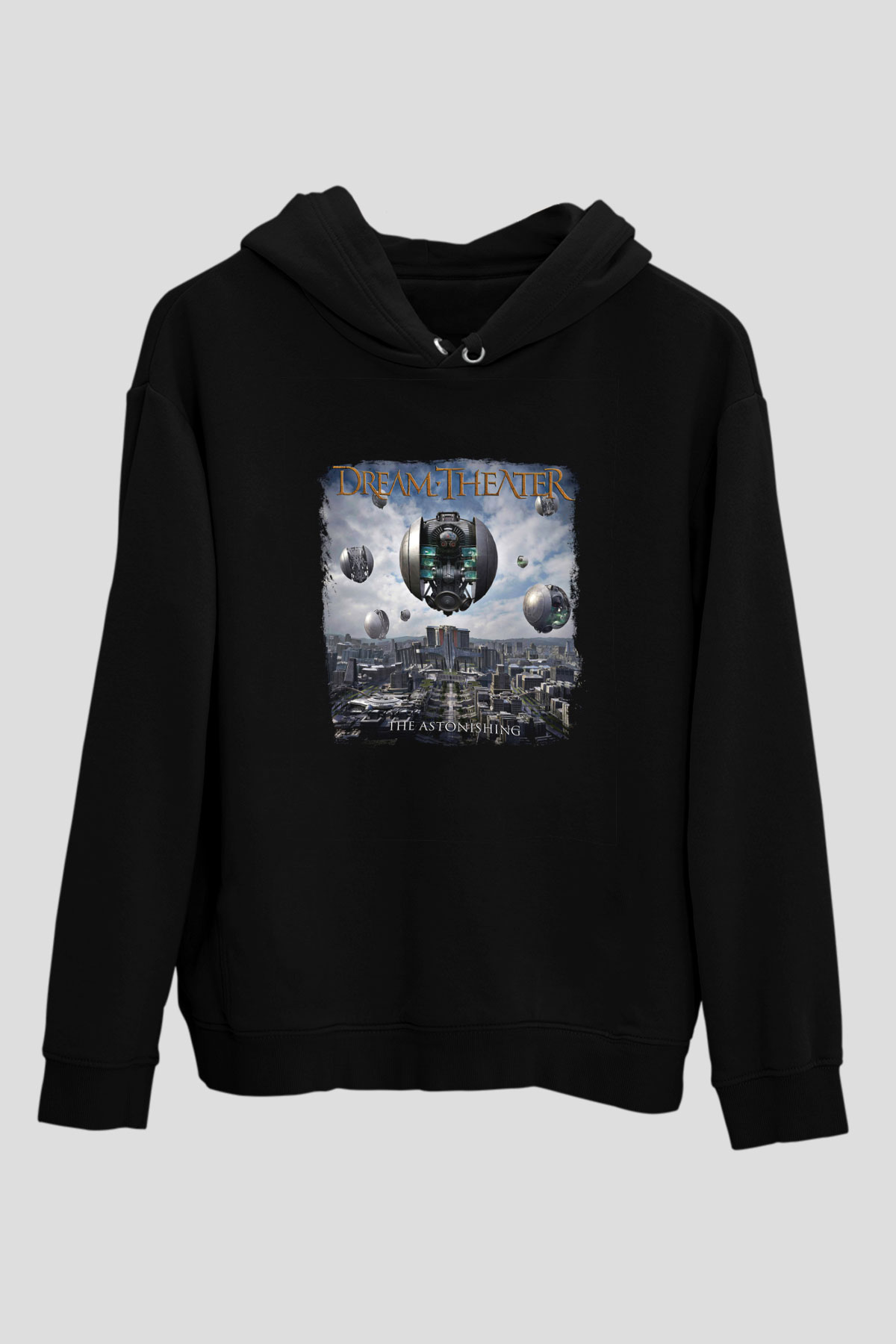 Dream Theater Baskılı Unisex Siyah Hoodie