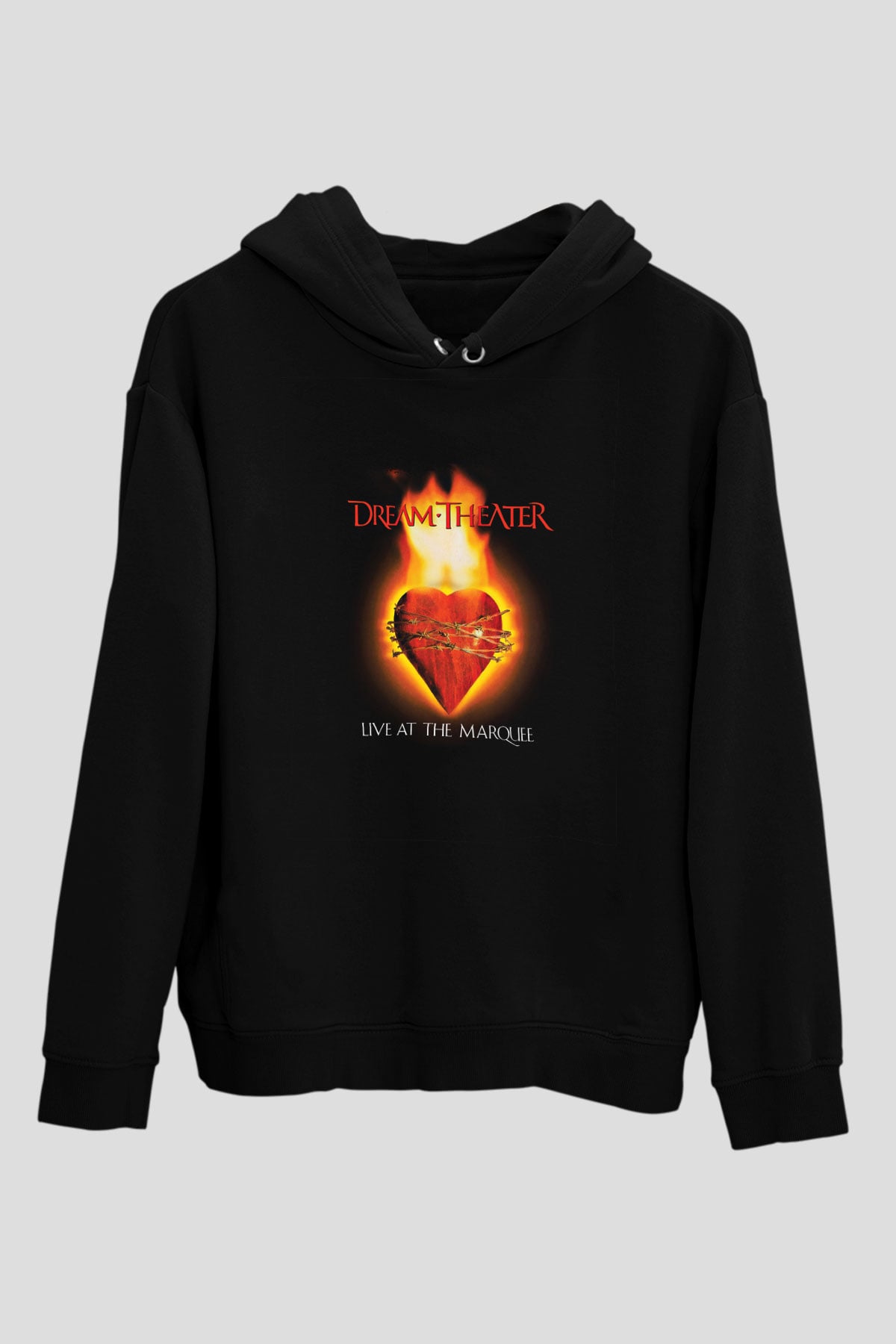 Dream Theater Baskılı Unisex Siyah Hoodie