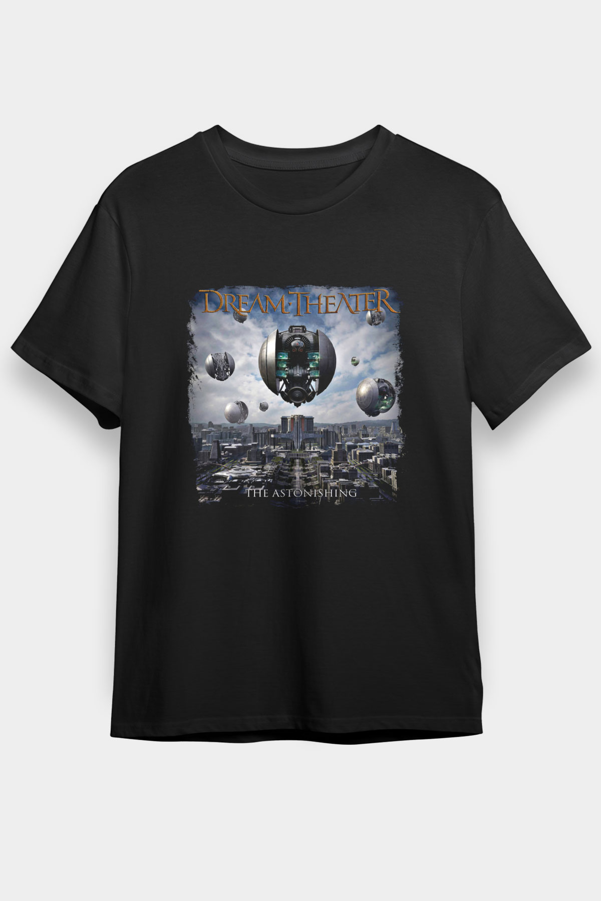Dream Theater Baskılı Unisex Siyah Tişört