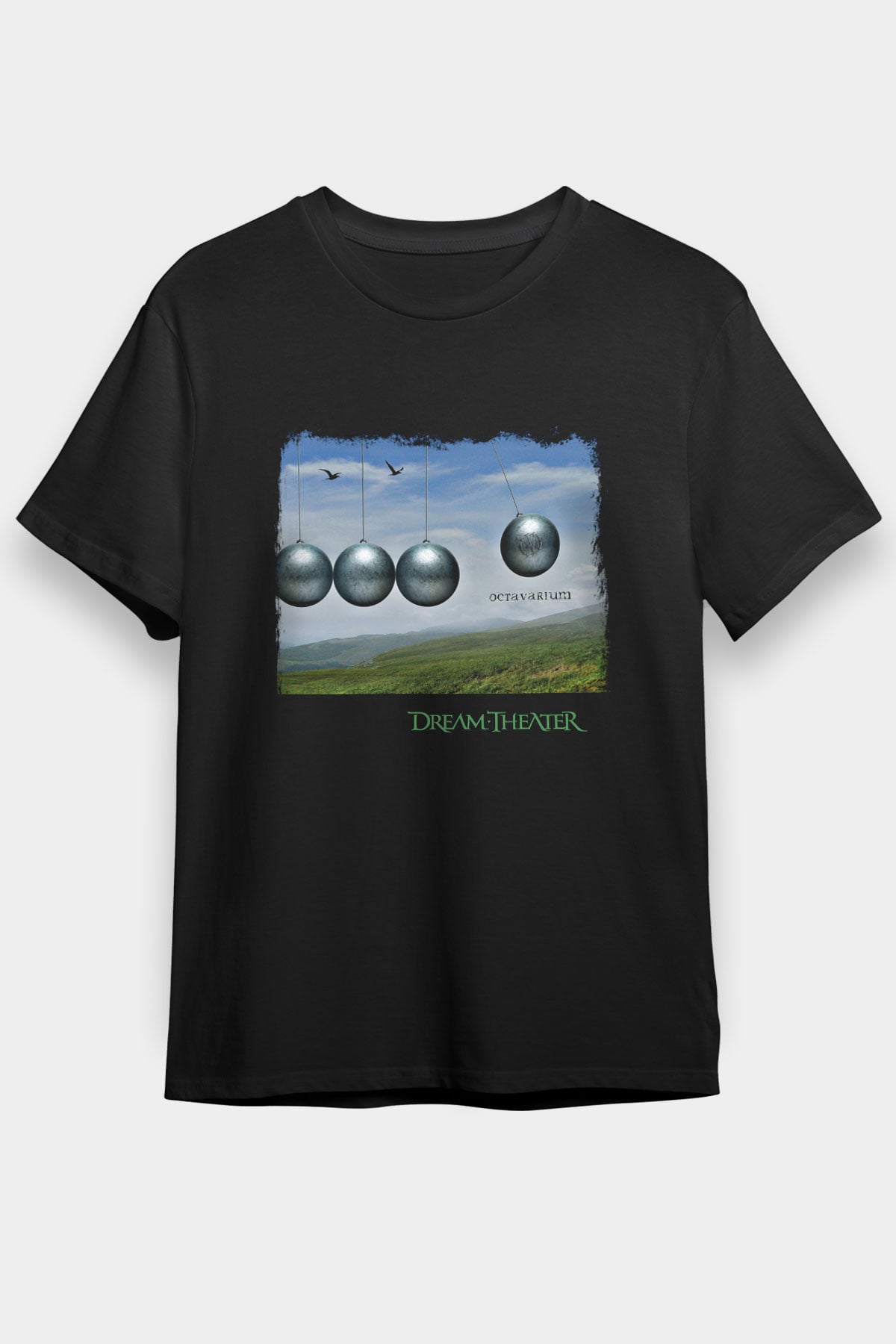 Dream Theater Baskılı Unisex Siyah Tişört