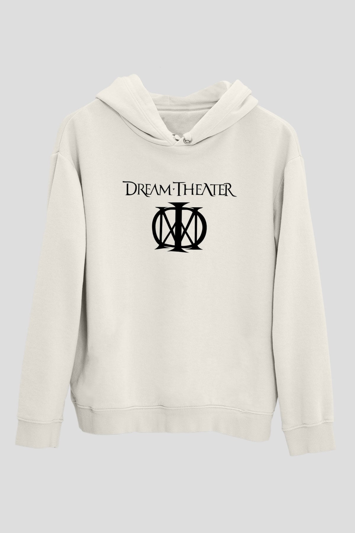 Dream Theater Beyaz Unisex Kapşonlu Sweatshirt