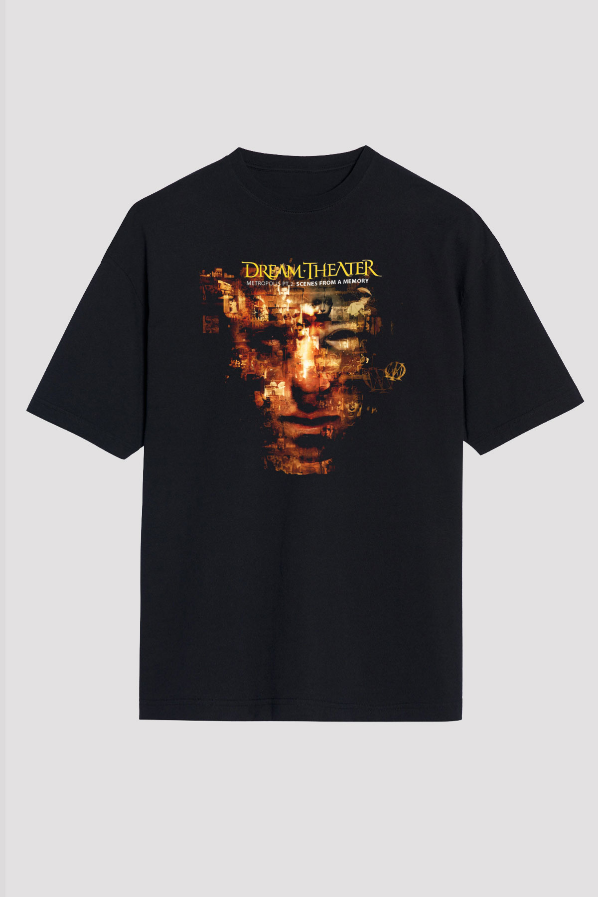Dream Theater Siyah Unisex Oversize Tişört T-Shirt