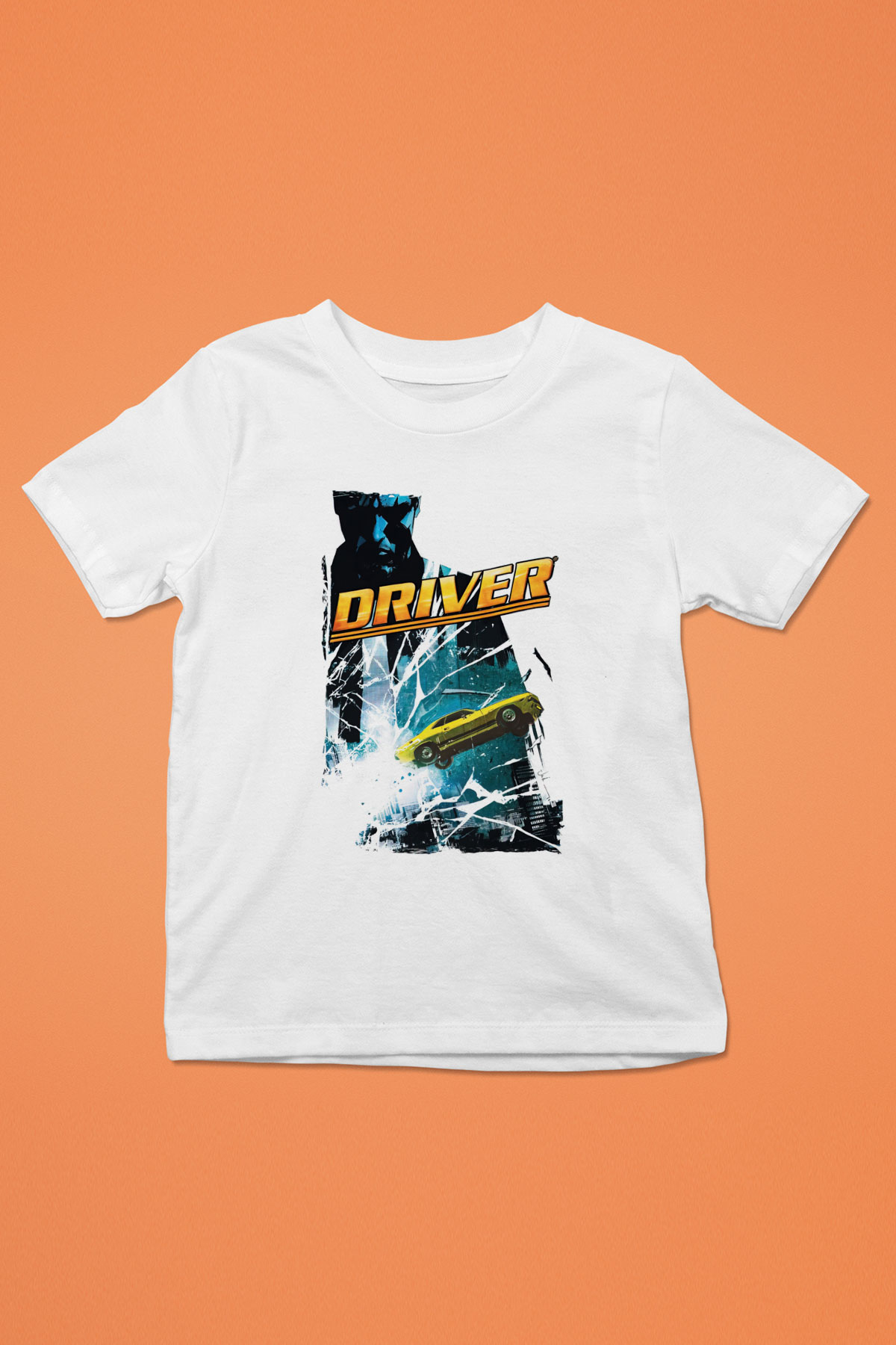 Driver Beyaz Unisex Çocuk Tişört