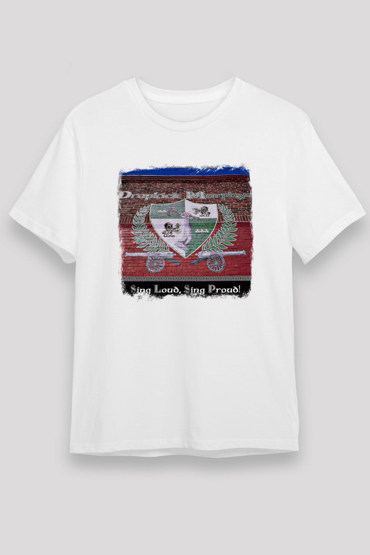 Dropkick Murphys Baskılı Unisex Beyaz Tişört