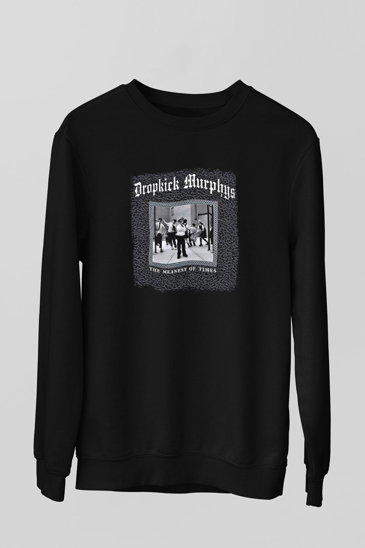 Dropkick Murphys Baskılı Unisex Siyah Sweatshirt